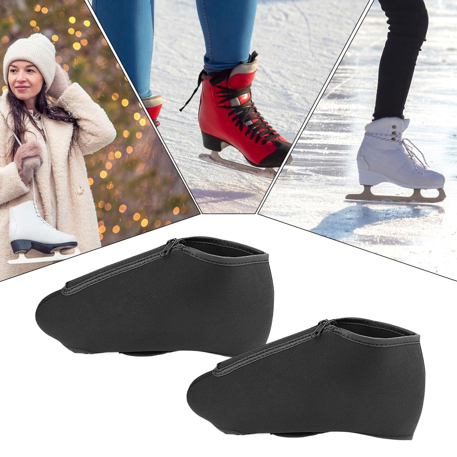 Rolschaatsen overschoenen - 1 paar schaatsen laars cover rits