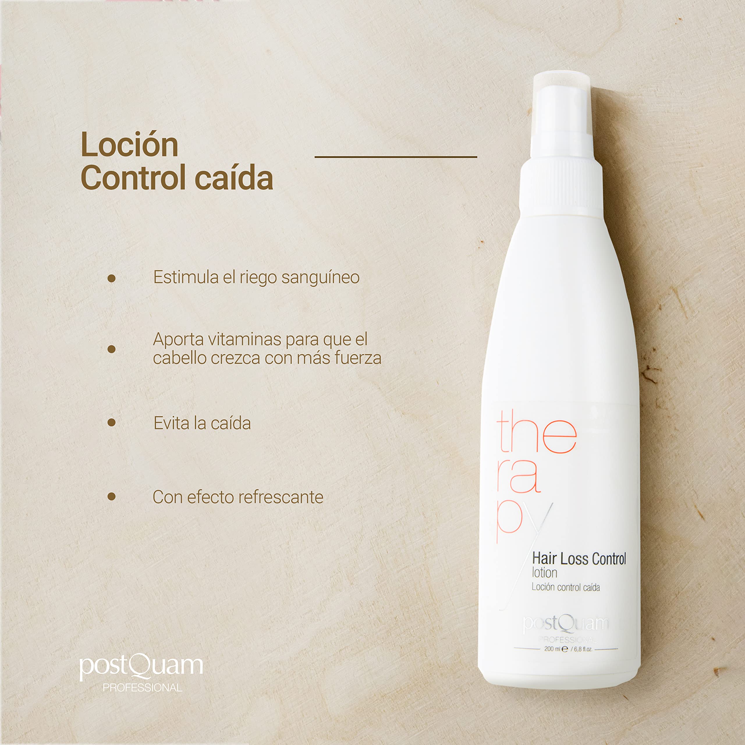 PostQuam - Locion Para la Caida del Cabello | Estimula el Crecimiento Capilar y Fortalece el Cuero Cabelludo - Bote de 200 ml