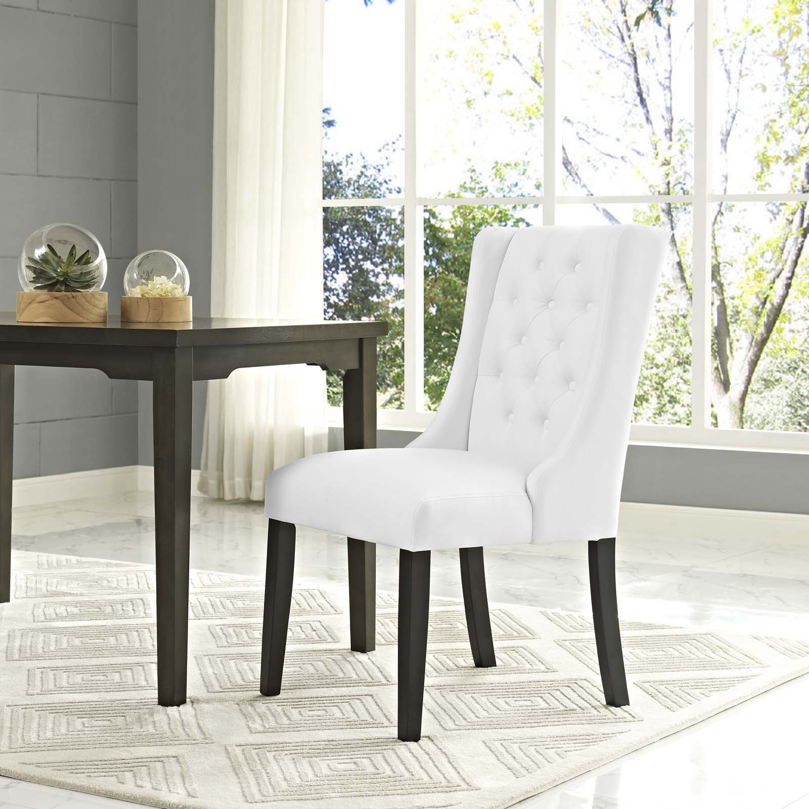 White Tufted Dining Chairs All Chairs