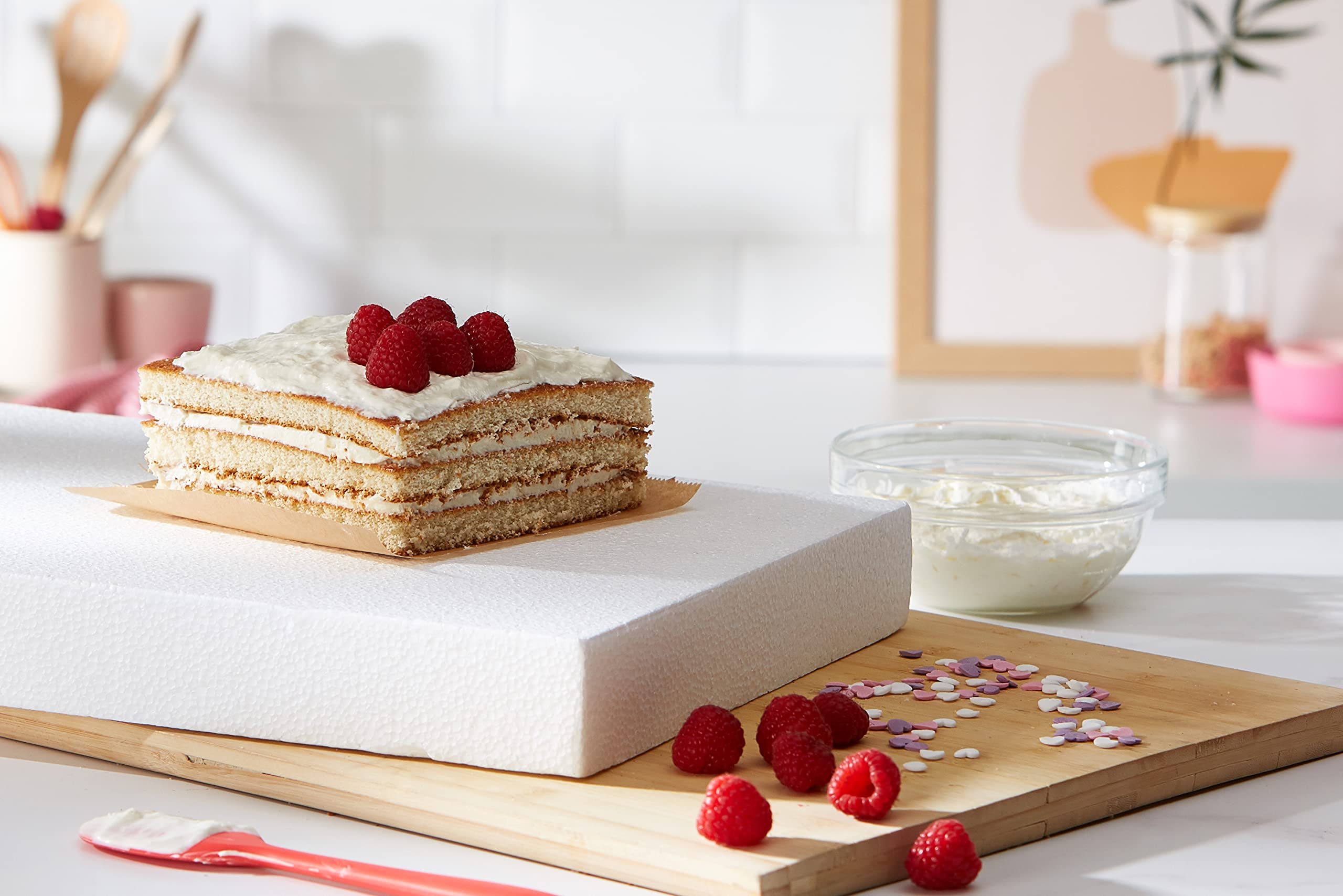 Basi In Polistirolo Per Torte - 30x40x7.5cm Per Esercitazioni E Torte A Piani - Foto 3
