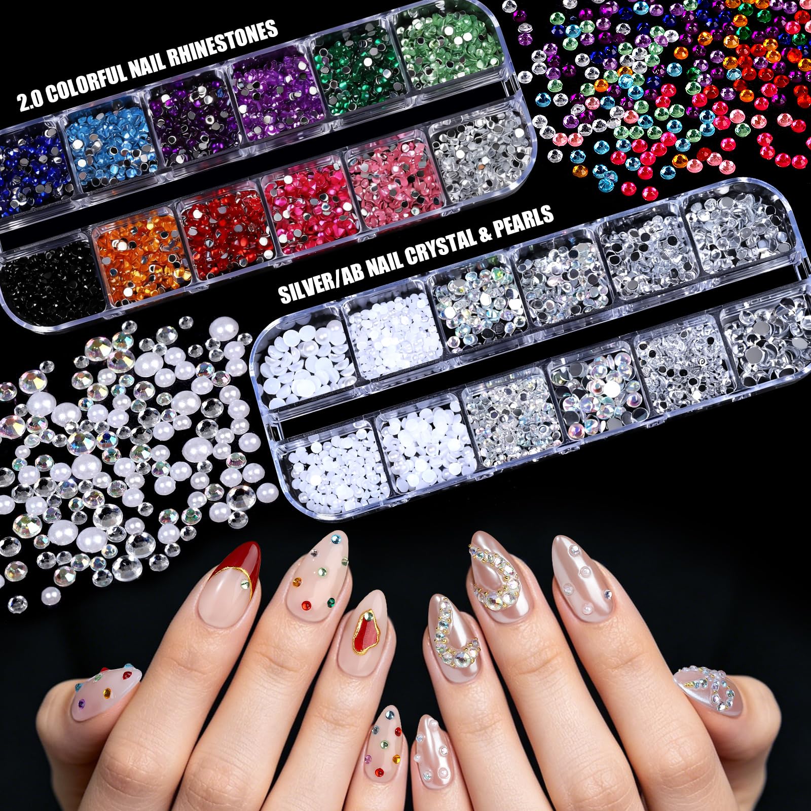 Amazon.com: Teenitor Acrylic Nail Kit With Chrome Powder, Almond