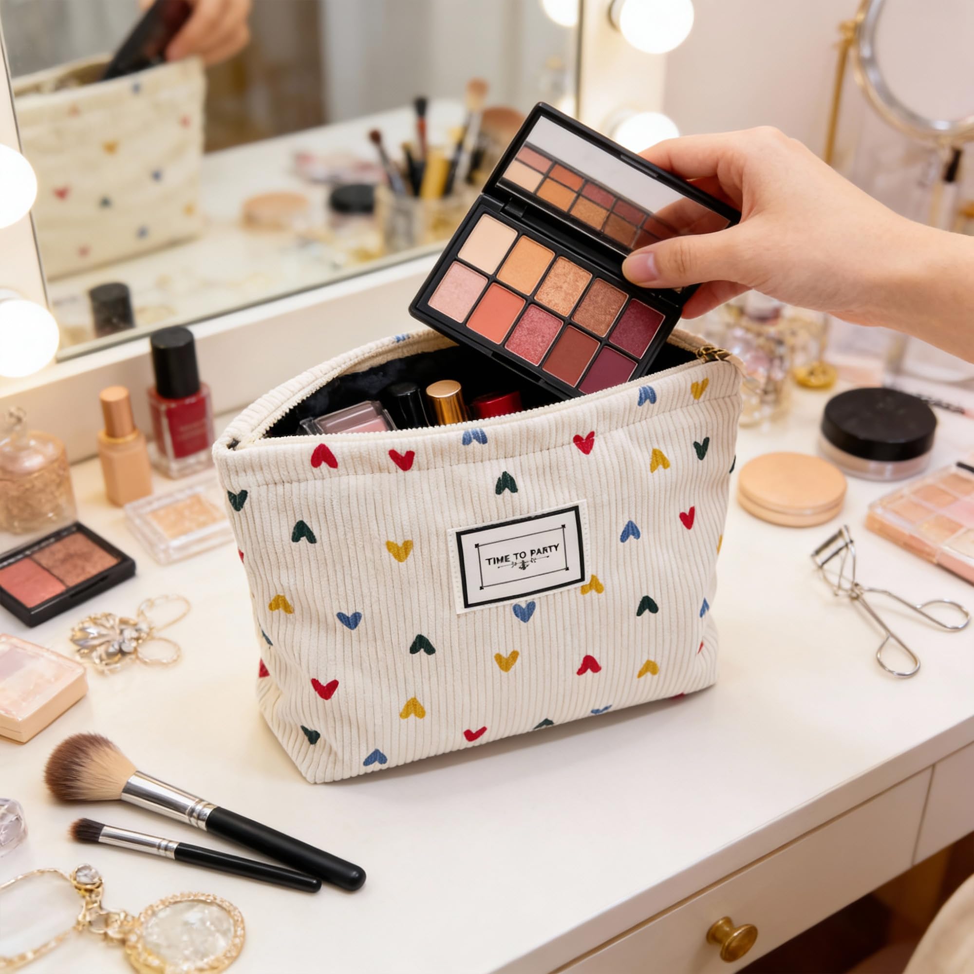 Neceser Mujer，Neceser Maquillaje，pequeño，Viaje Mujer，Bolsa Maquillaje，Makeup Bag