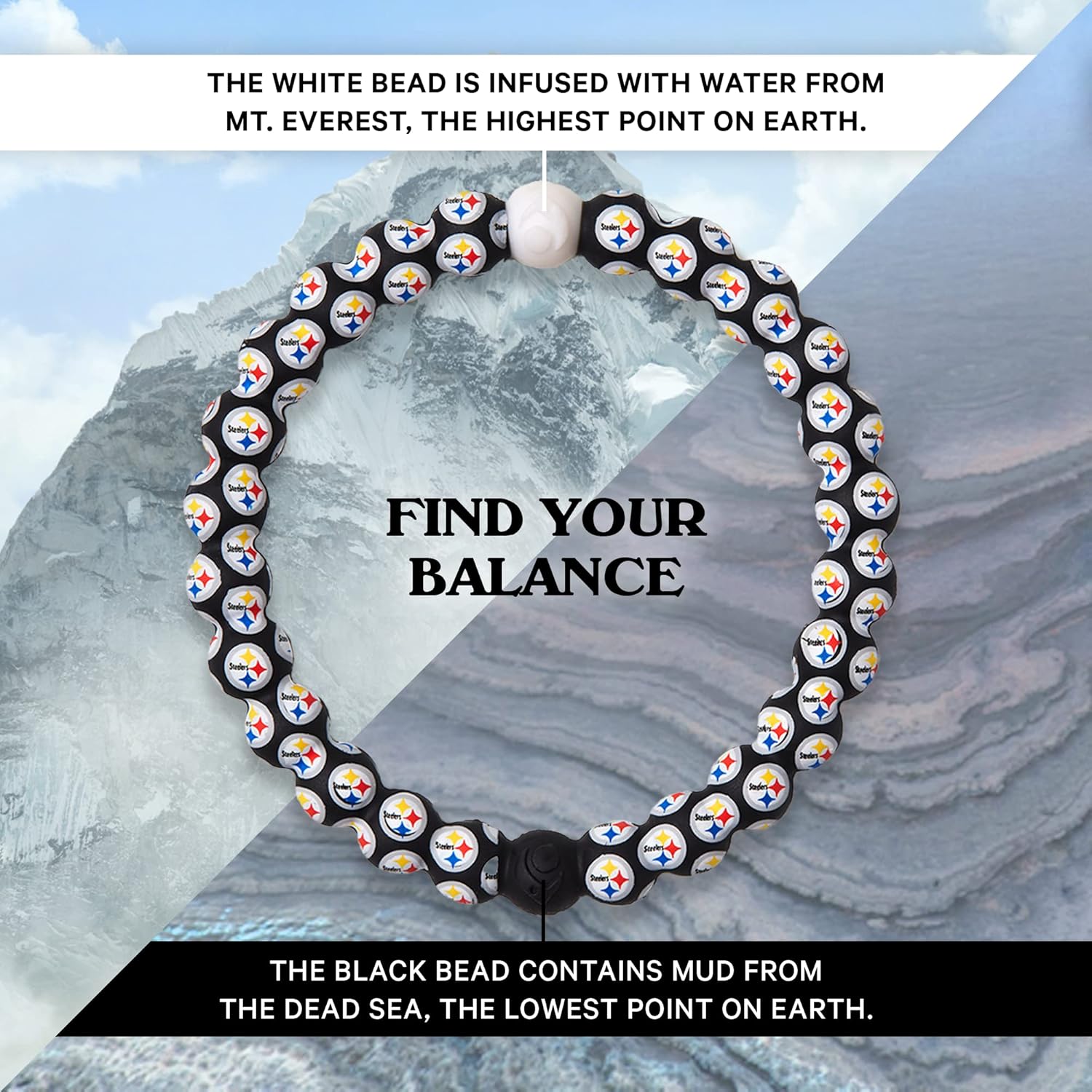 Lokai NFL Football Collection Beaded Bracelets for Men & Women - Silicone Jewelry Beaded Friendship Bracelet for Women & Men - Sports Team Gear, Apparel & Accessories - Image 3