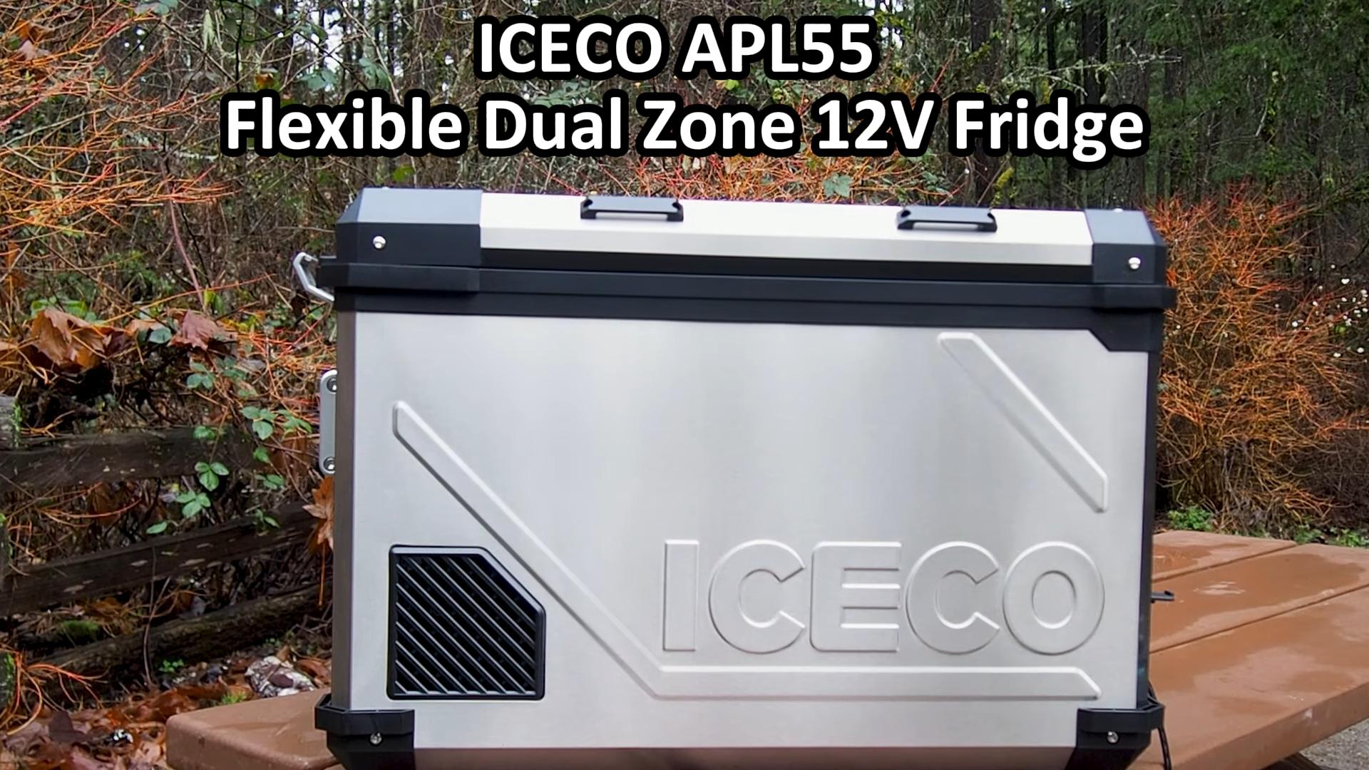 ICECO 55L 12 Volt Car Refrigerator, 58 Quart (55 Liter) ‎Stainless
