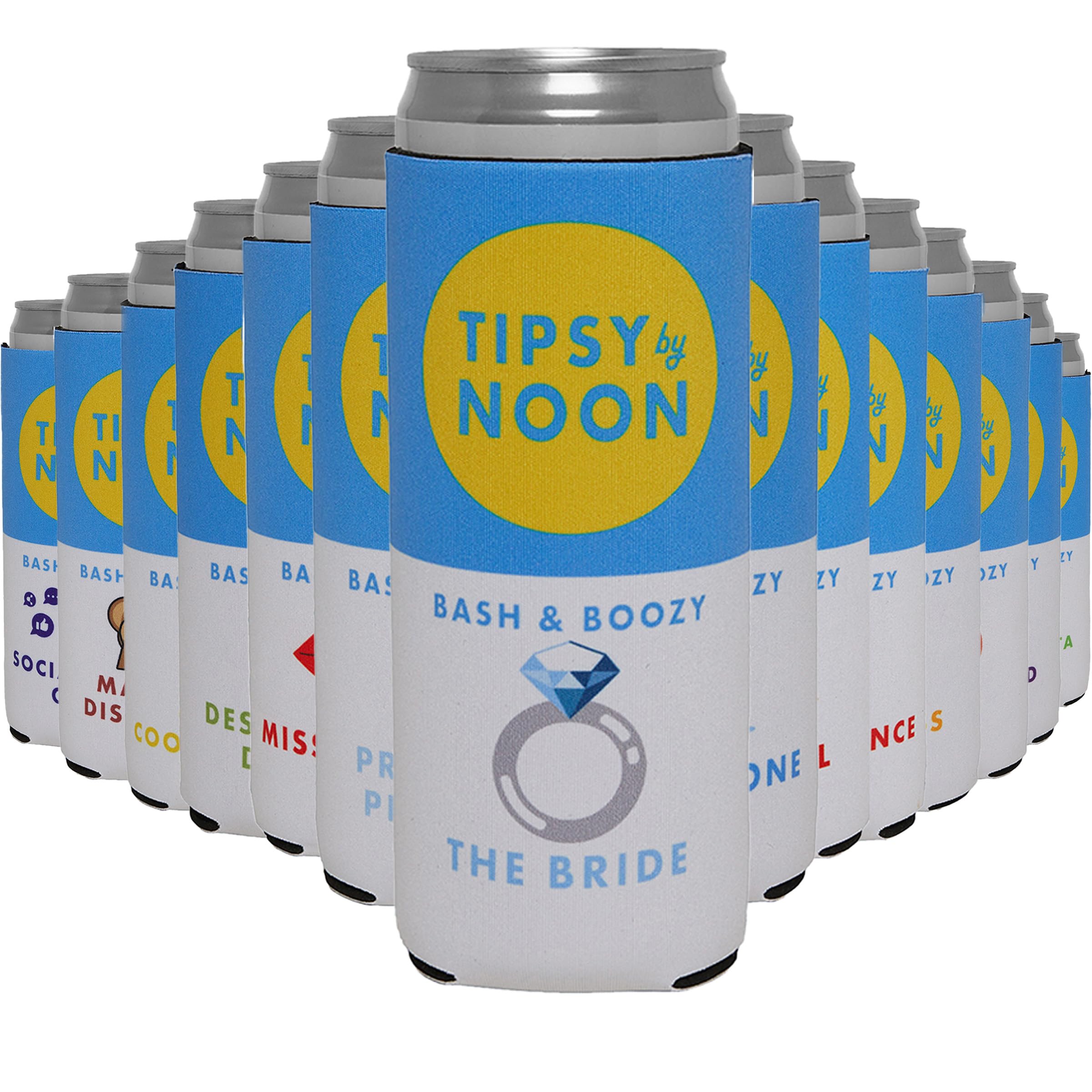 Slim Can Cooler - Tipsy by Noon - 14 Pack