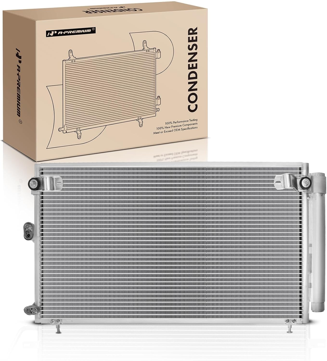 A-Premium Air Conditioning A/C Condenser Compatible with Lexus IS300 2001 2002 2003 2004 2005 L6 3.0L, Replace# 3076, 8705053020