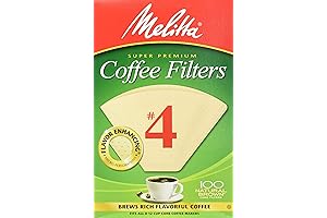 Melita Coffee Filters 4: Natural Purity for Aromatic Coffee