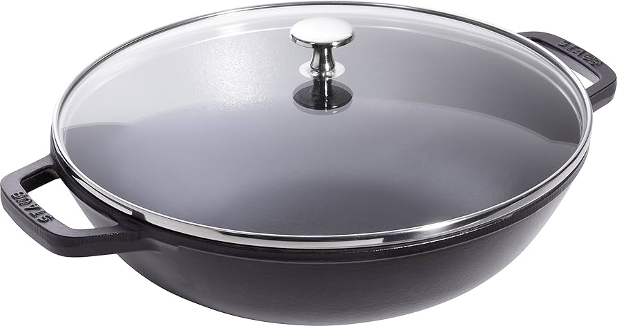 staub ストウブ マルチパン 30cm ブラック ウォック staub ストウブ マルチパン 30cm ブラック ウォック