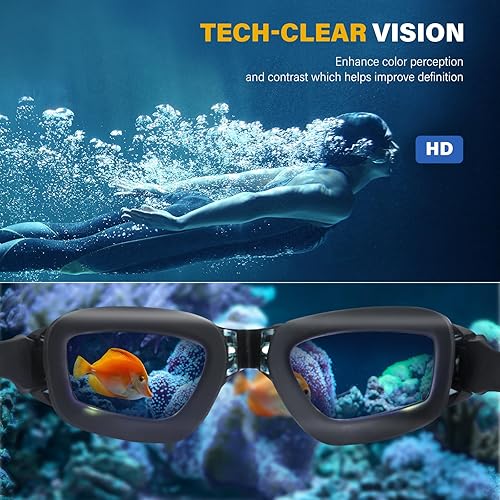 Miniatura 4 de Swim Goggles for Men Women - Adult Swimming Goggles Anti Fog UV Protection No Leak with Ear Plugs