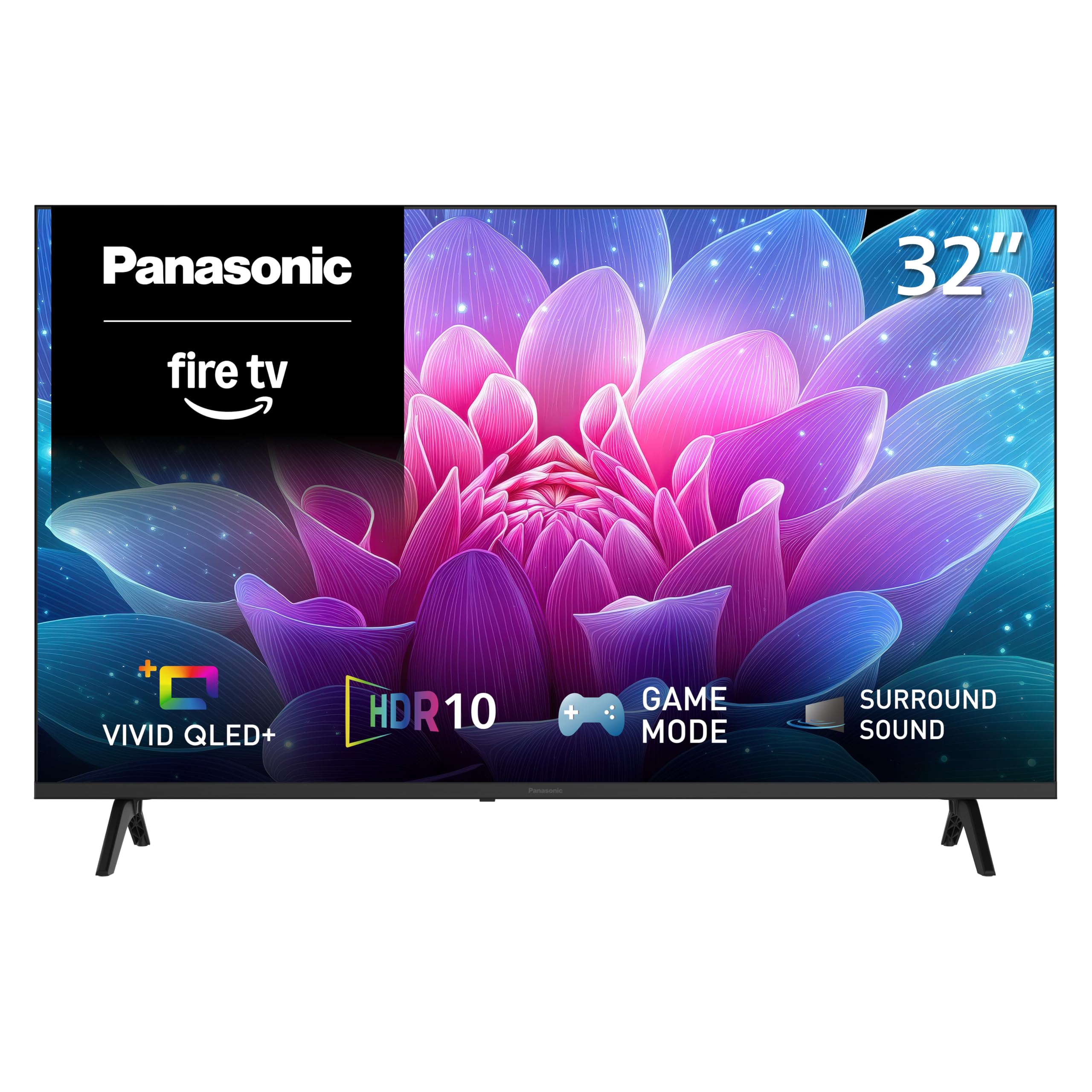 Panasonic S65 Series (2026 Model) 32-inch QLED Full HD Smart Fire TV, Vivid QLED+, HDR10, Dolby Audio, Bluetooth Audio - TV-32S65CPS