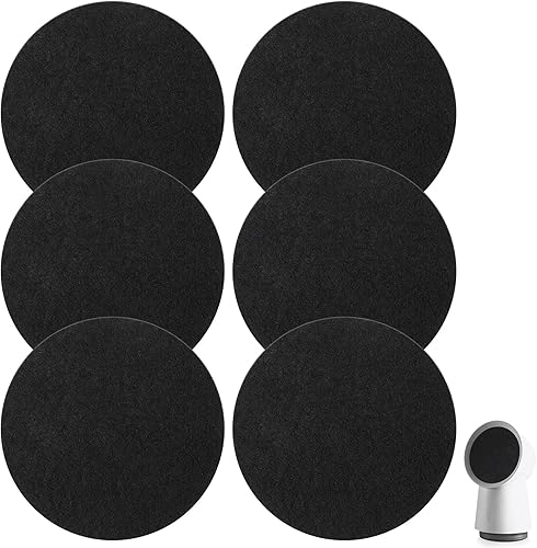 Miniatura 8 de Capoda Juego de 6 filtros de repuesto de carbono para campanas extractoras portátiles, filtros circulares de carbón activado para eliminación de
