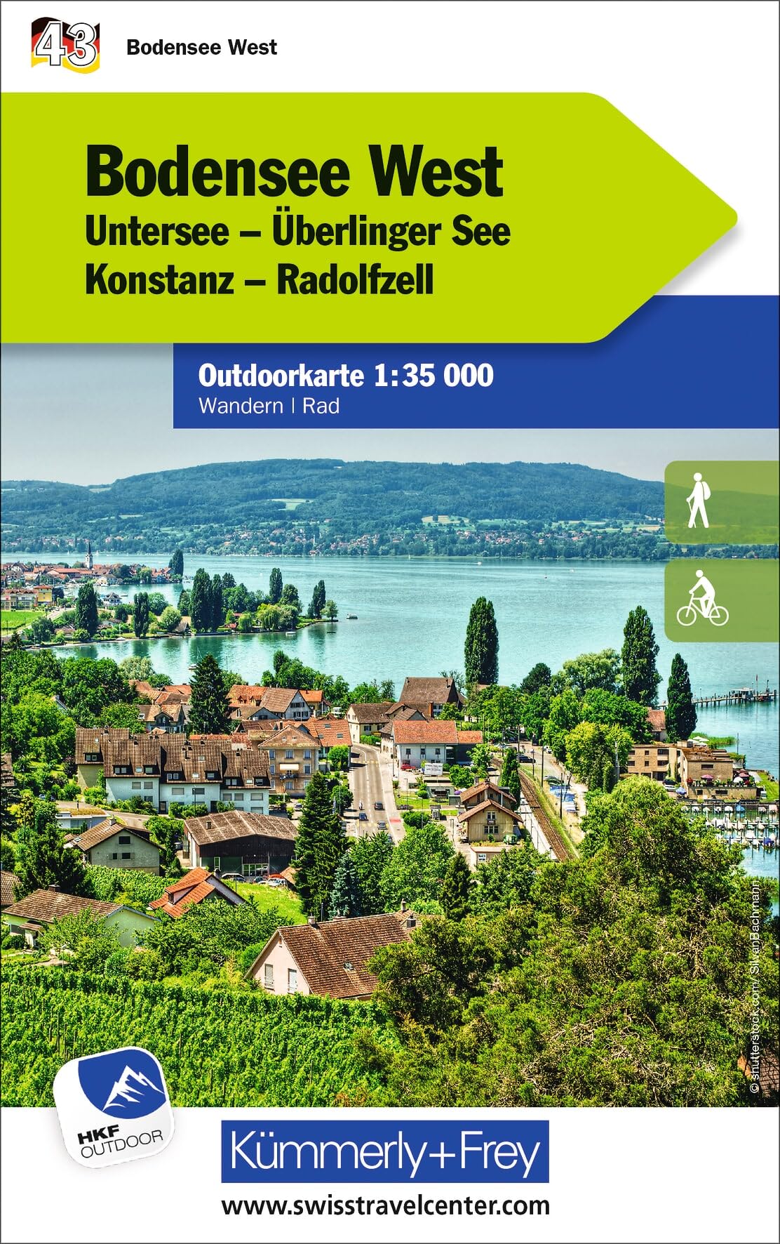 Lake Constance West (43): Mit Untersee, Überlinger See, Konstanz und Radolfzell. Touren für Wanderer, Biker und mehr! Free Download (Outdoor maps Germany)
