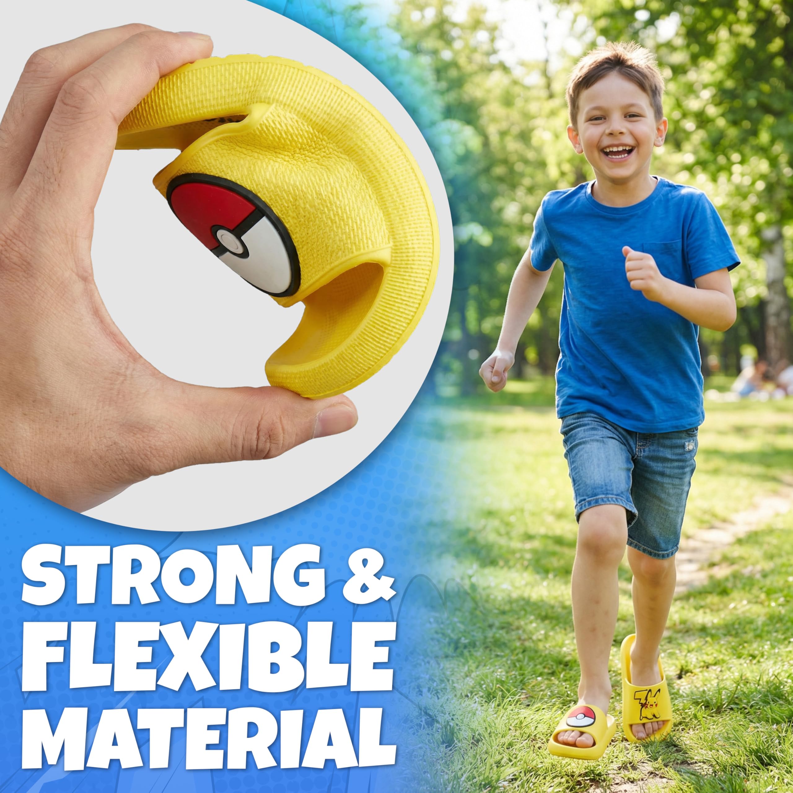Get Trend Pokemon Chanclas Niño Tipo Slider, Pikachu Gengar Snorlax, Sandalias Niños Verano Abiertas para Uso Diario, Regalos de Anime