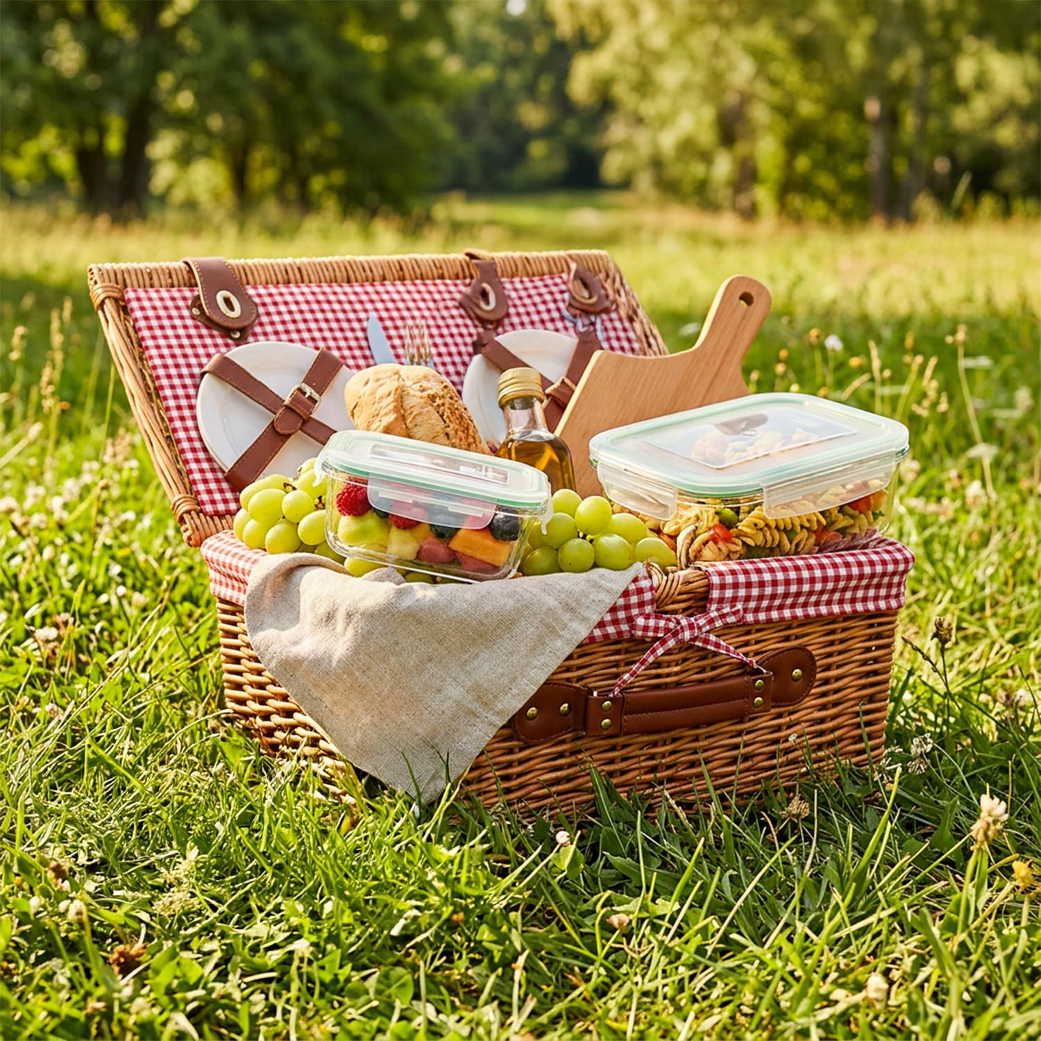 Set 12x Glasbehälter LUNCHBOX – Luftdicht, Auslaufsicher, Vorratsdosen für Lebensmittelaufbewahrung, Mikrowellen- & Spülmaschinengeeignet