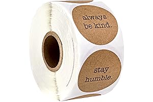 500 Uplifting Be Kind Kraft Stickers | Live A Great Story