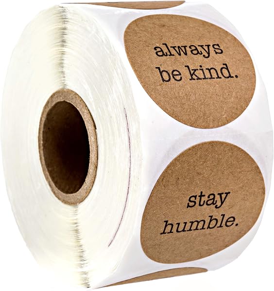 Be Kind Sticker – mehrere Nachrichten / 3,8 cm Kraft-Aufkleber für alle Anlässe / 500 Motivationsaufkleber
