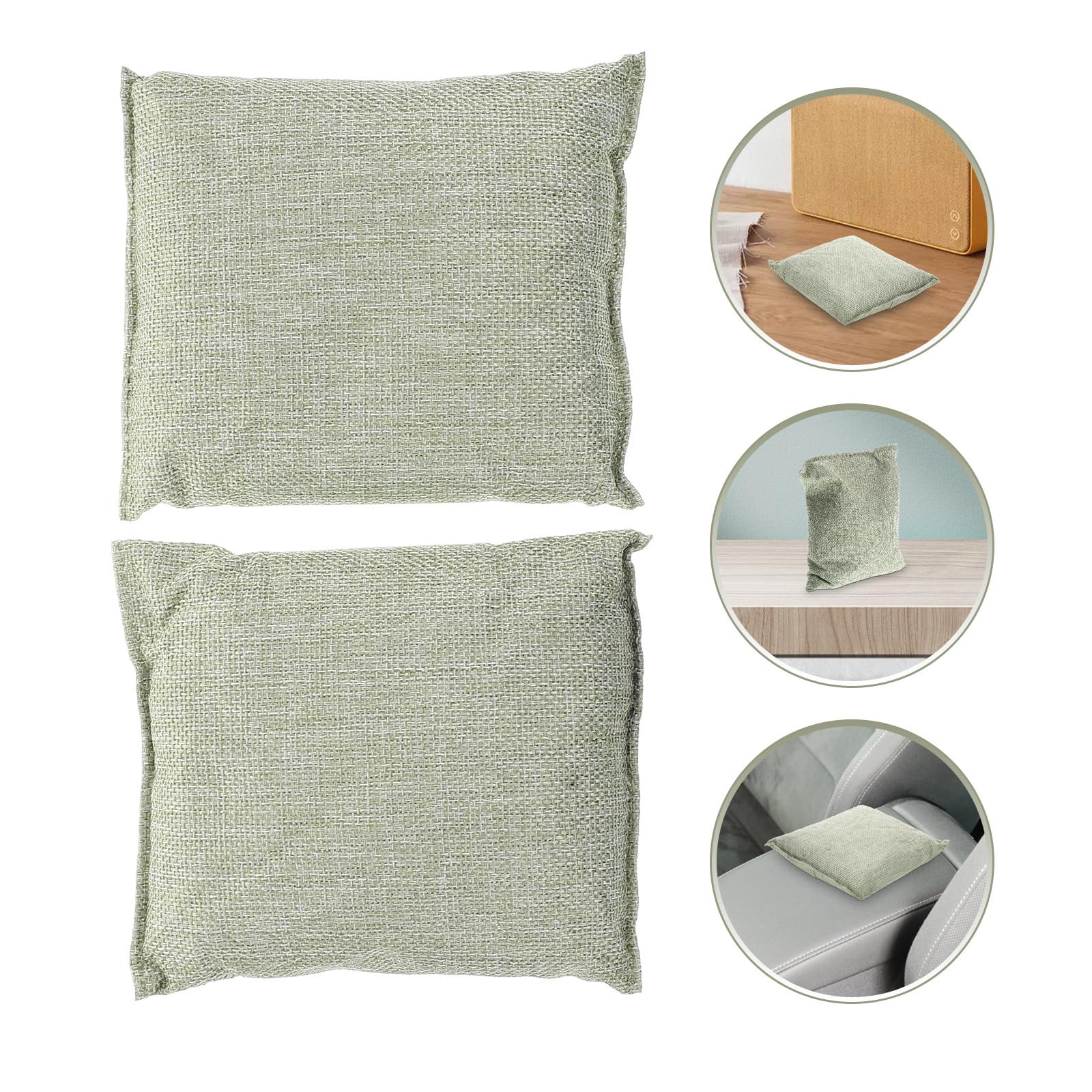 YARNOW Bolsas de Carbón Activado Absorbentes de Olores para Coche y Hogar, Desodorantes de Alta Eficiencia para Espacios Cerrados, Paquete de 2 Unidades