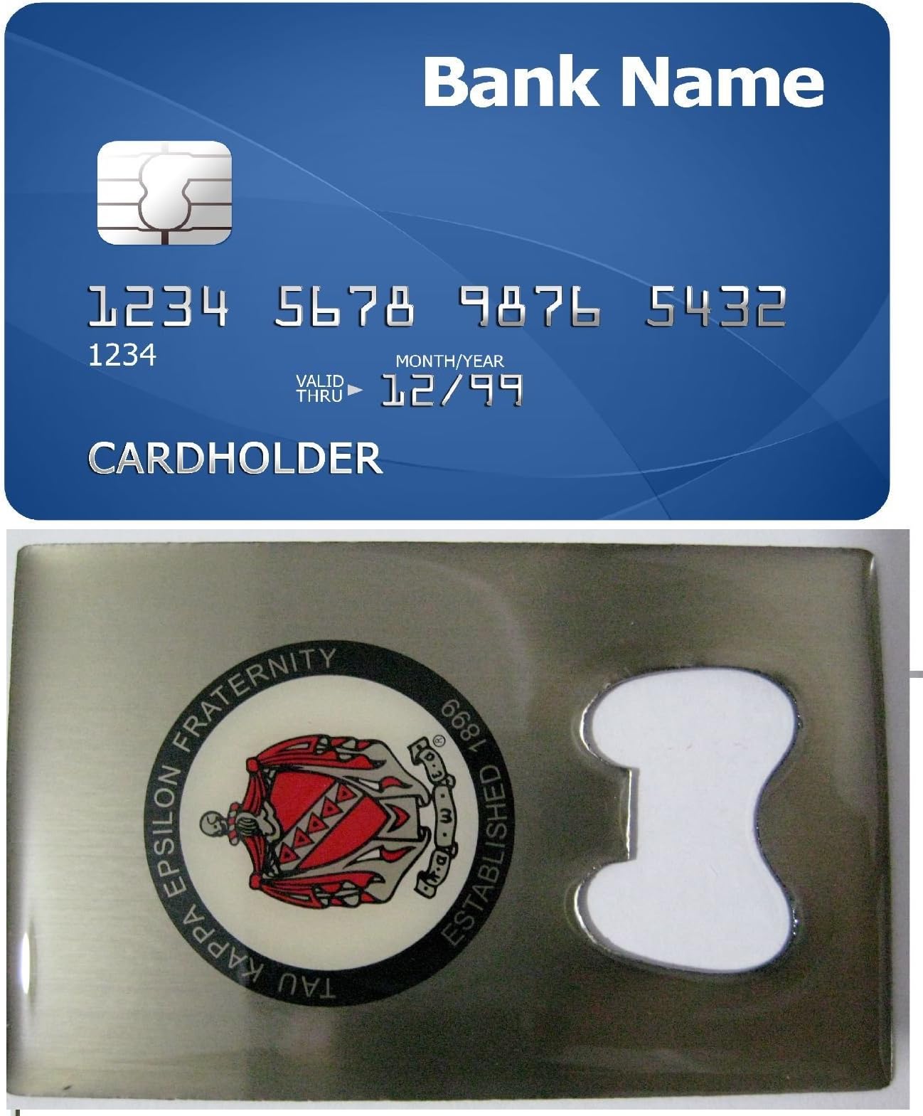 Tau Kappa Epsilon TKE Credit Card Size Bottle Opener