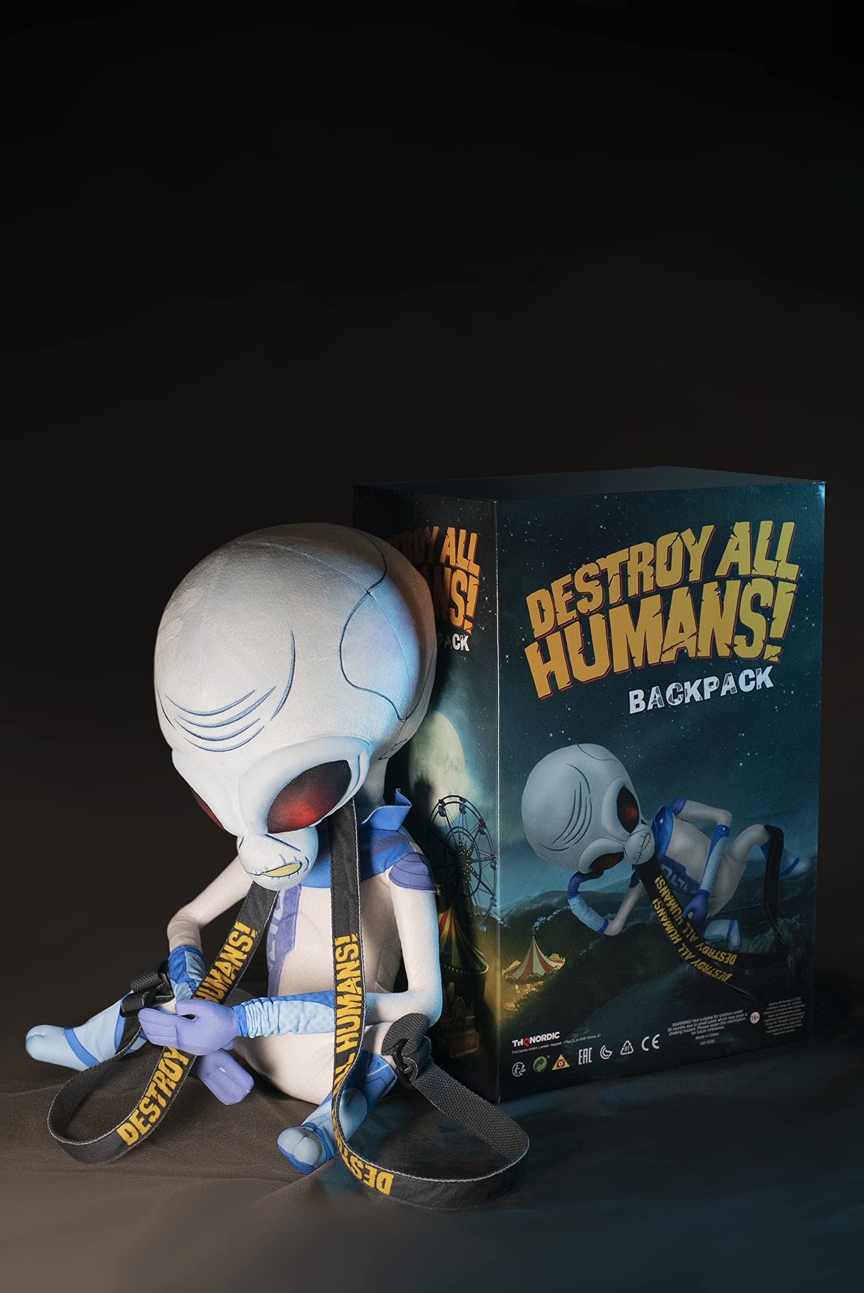 Destroy All Humans! Crypto Backhugger Plush Backpack : Amazon.co.uk: PC &  Video Games