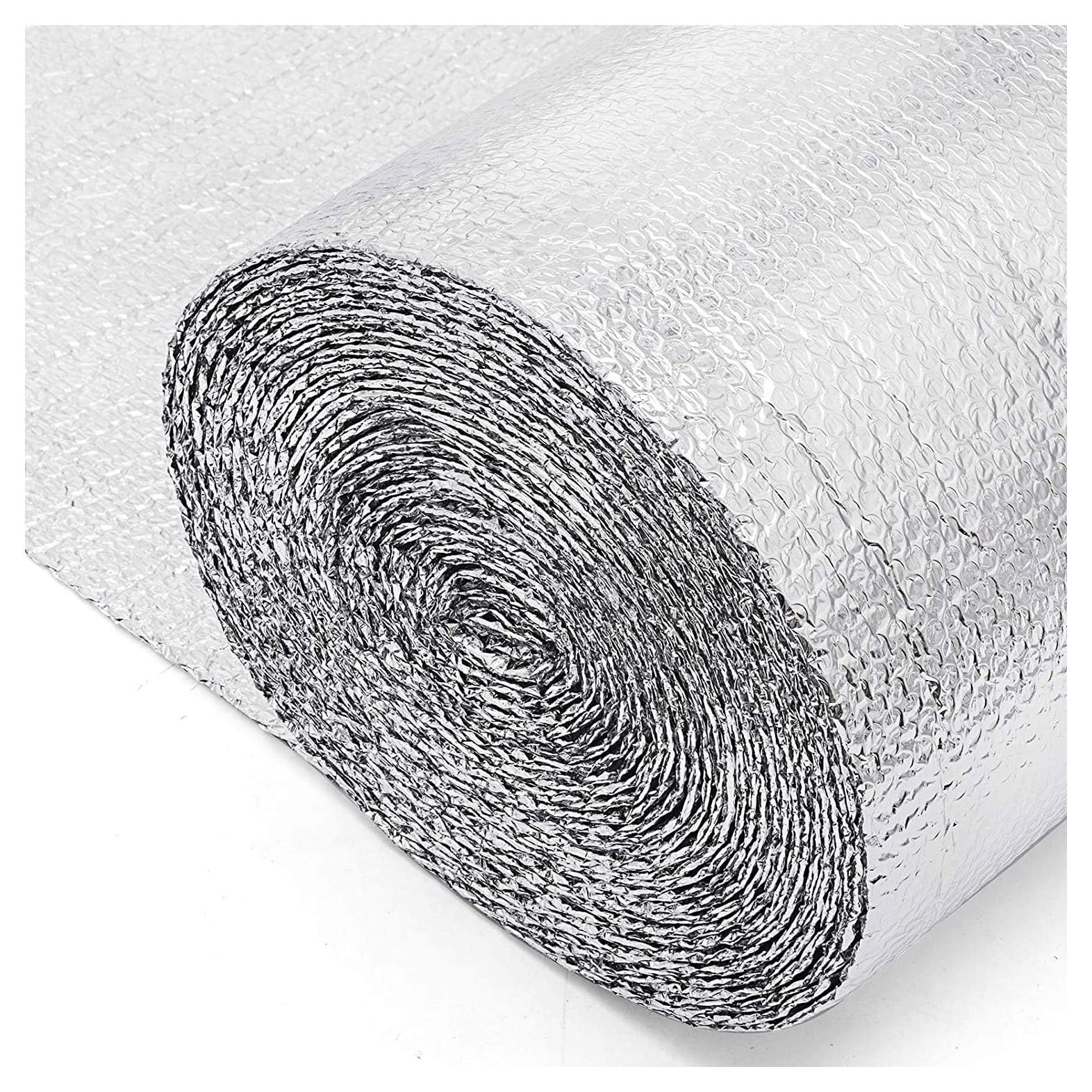 Panele odbijające promieniowanie grzejników, Folia izolacyjna bąbelkowa, samoprzylepna folia aluminiowa, bariera paroszczelna, wiele rozmiarów(1mx6m)