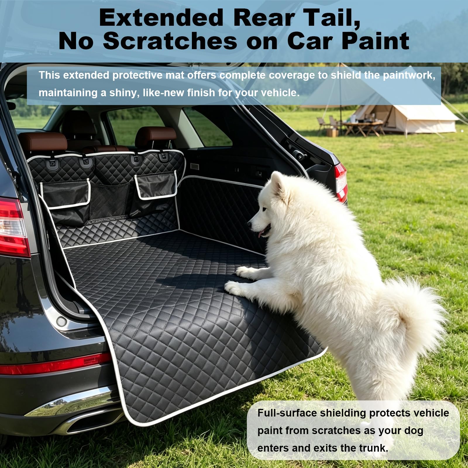 Telo Auto per Cani Compatibile con Toyota Soarer | Telo Auto per Cani 600D Oxford Con Protezione Laterale Facile da Pulire Pieghevole