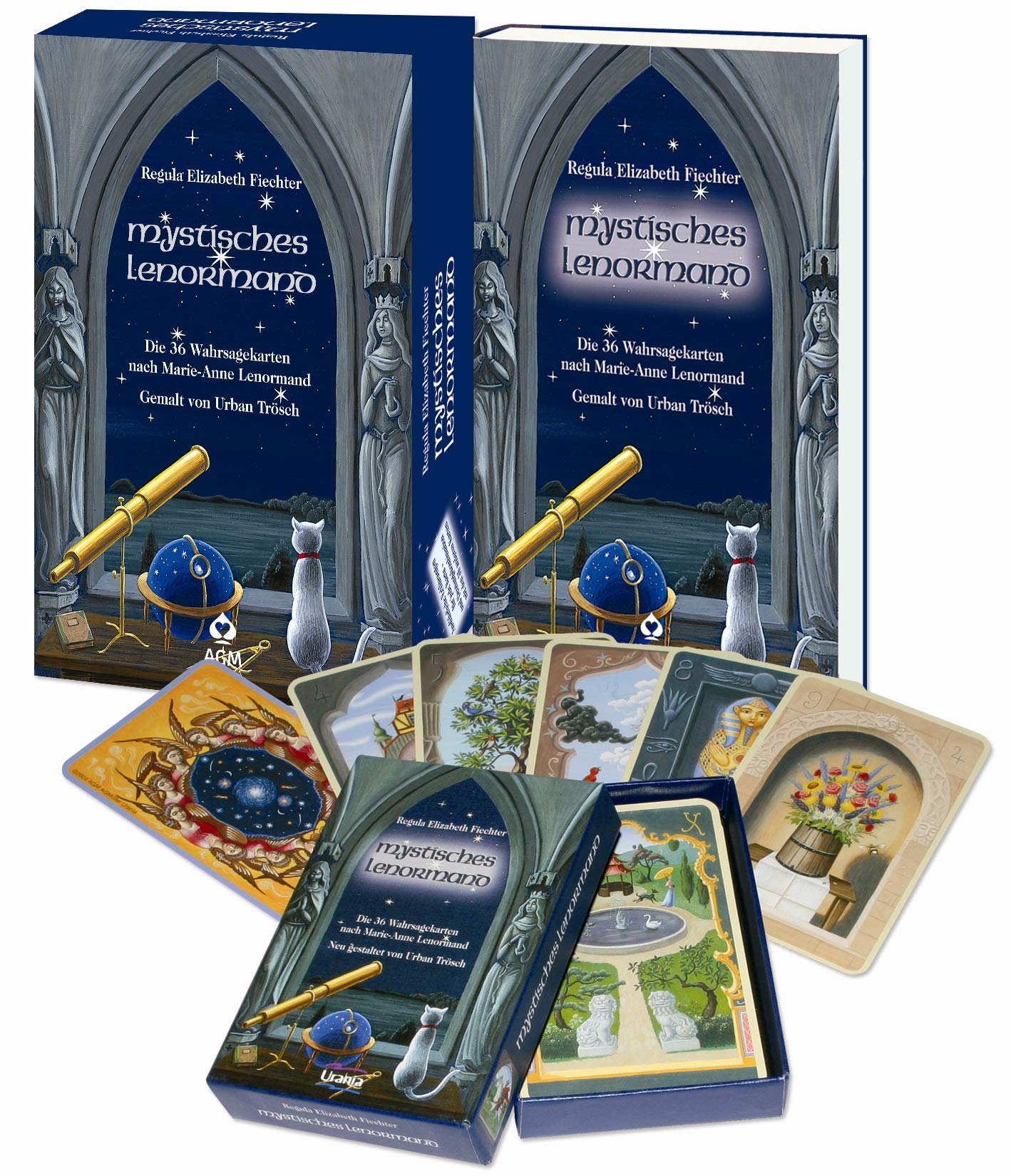 Mystisches Lenormand SET: Buch + die 36 Wahrsagekarten nach Marie-Anne Lenormand: Set mit Buch und Karten