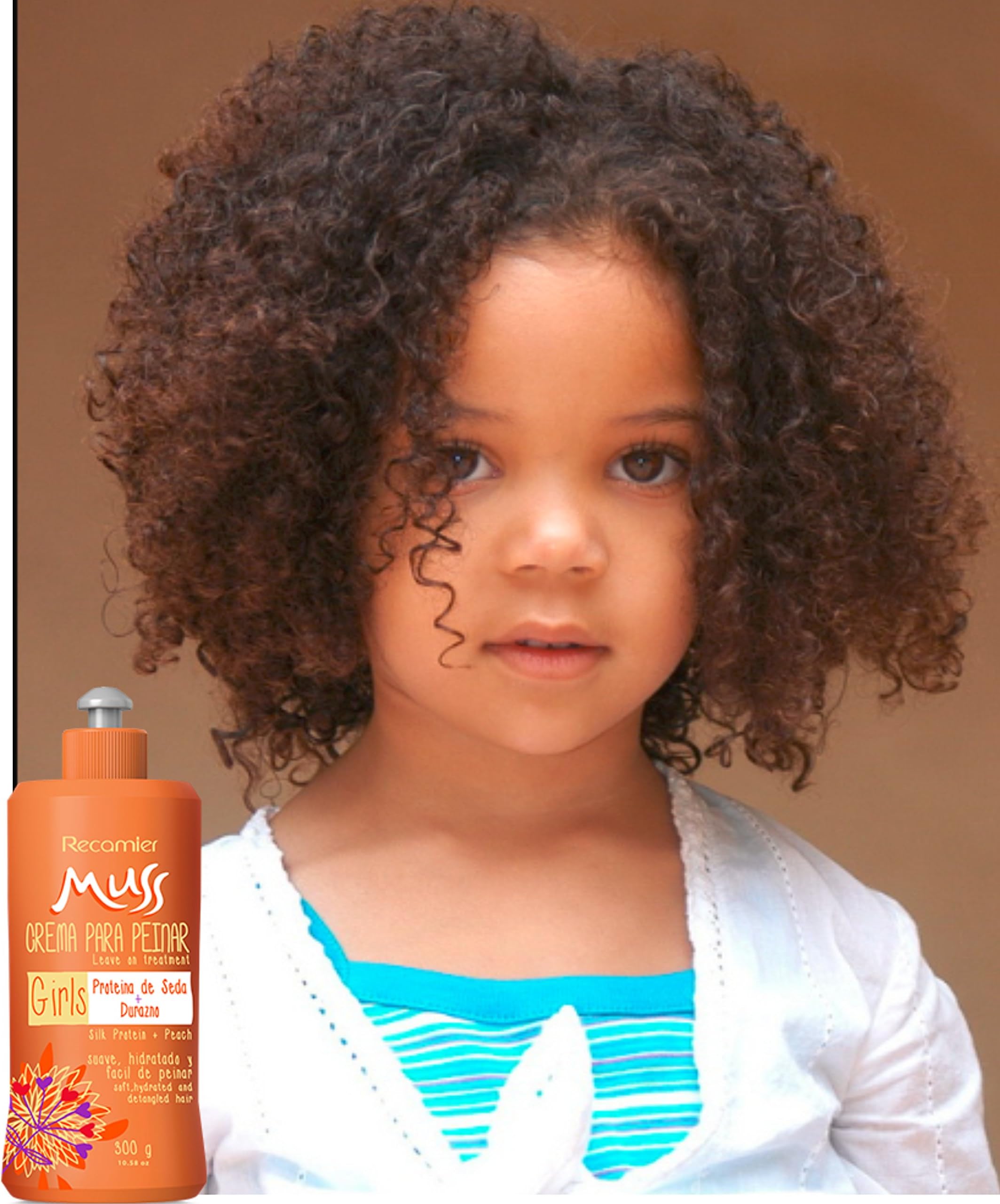 MUSS CREMA DE PEINAR DURAZNO NO ENJUAGUAR, PARA BEBE Y NIÑOS/Combing cream peach aroma leave in. 300gr/ 10.5oz