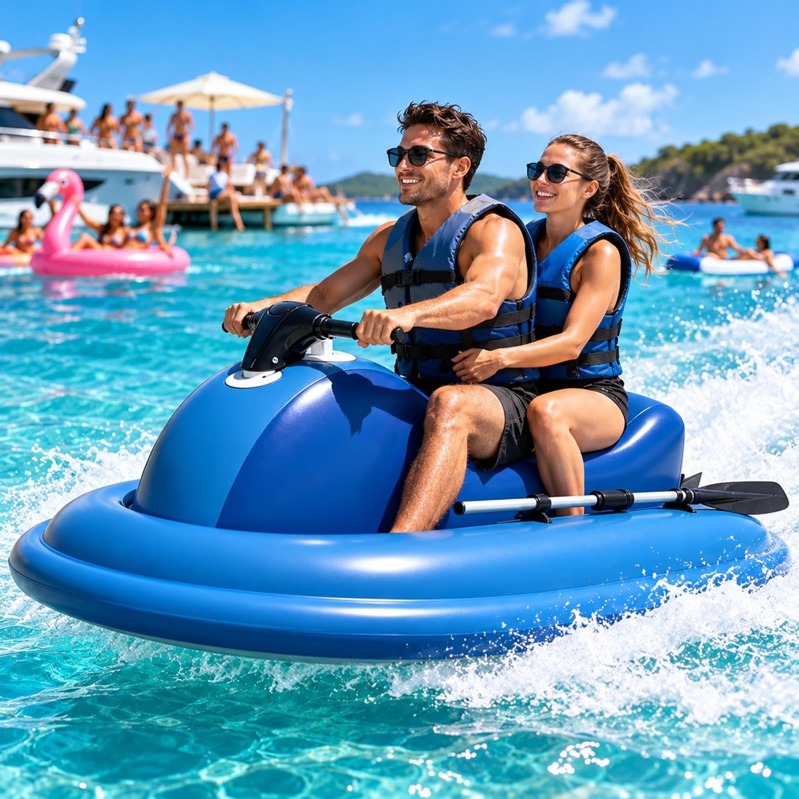 Gommone Motorizzato Veicolo Acquatico Elettrico Scooter da Acqua Motore