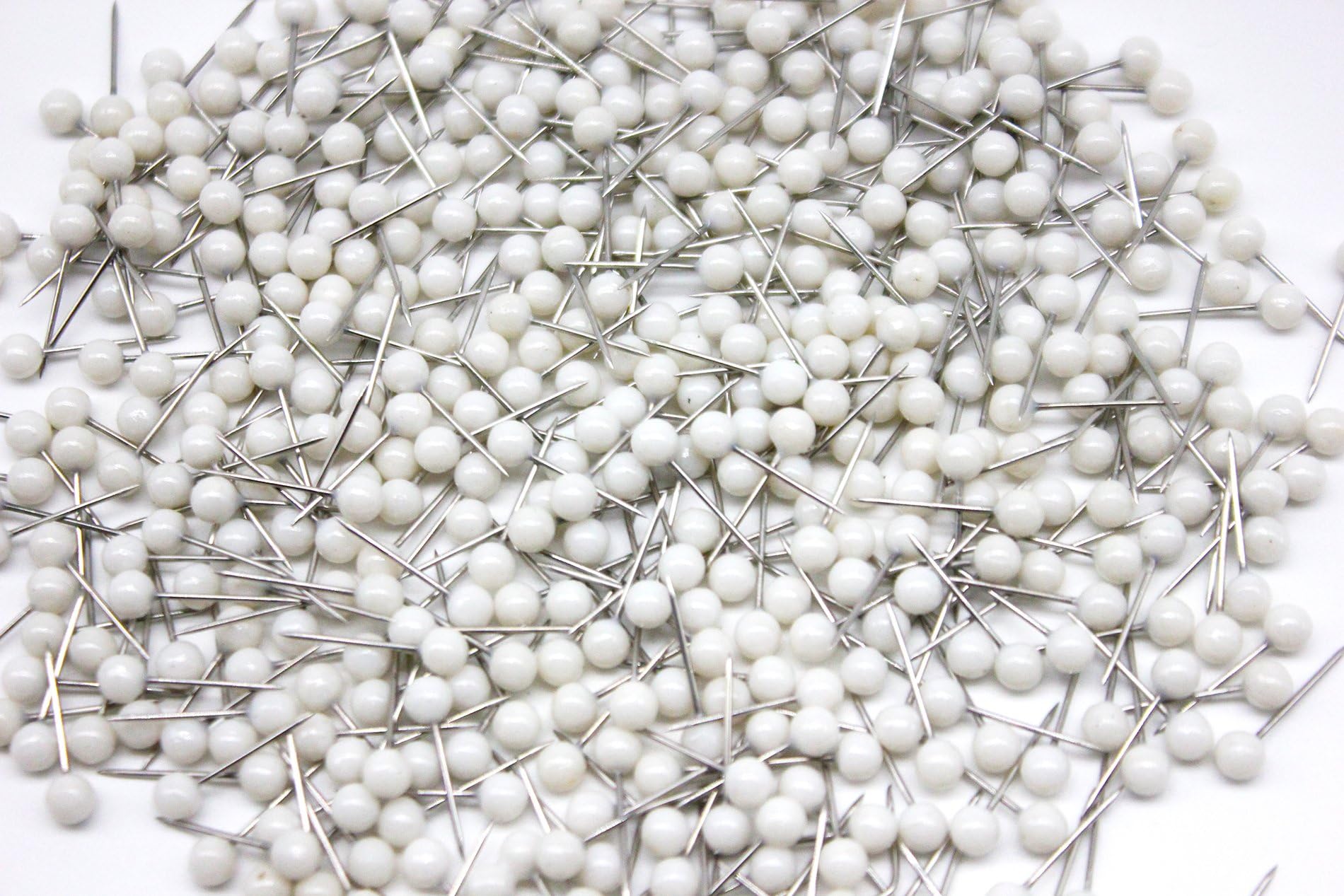 Giantstar Map Tacks Push Pins, Pack of 100 (White)