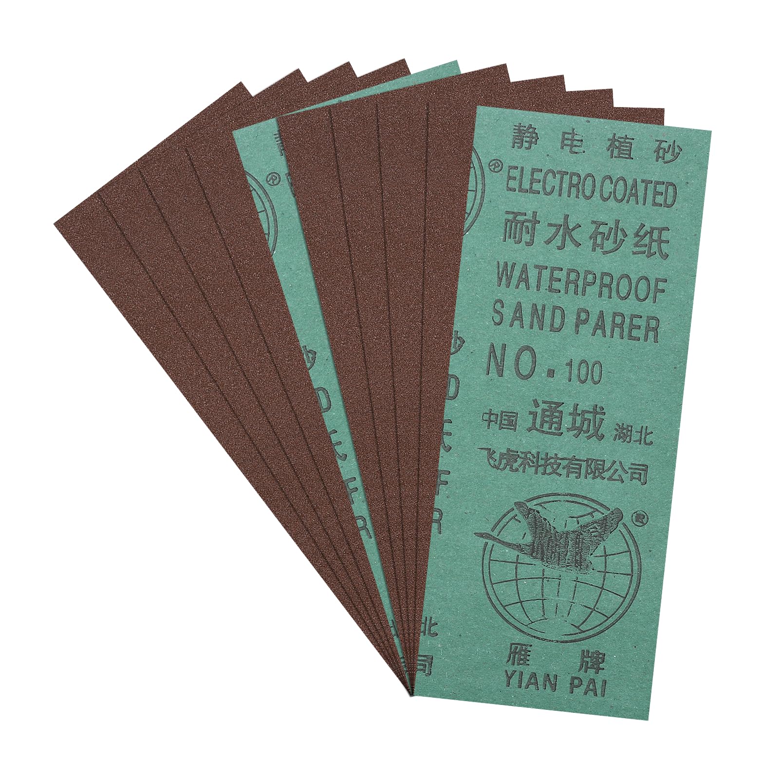 10pcs Sand Papers - [3.6 x 9 Inch x 100 Grits] Sandpaper Sheets for Metal Auto Wood Polishing and Scratches Removing, Alumina Abrasive Red-picture-32