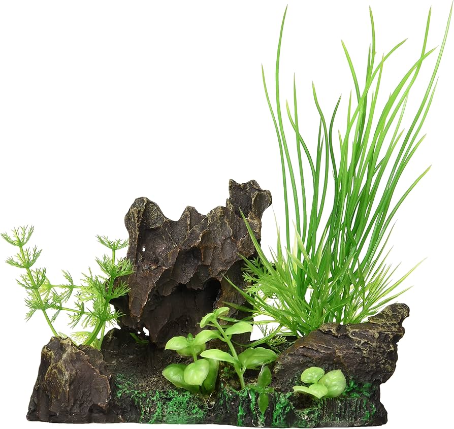 Amazon | ジェックス GEX 癒し水景 MIXプランツ ロック 茶 | GEX