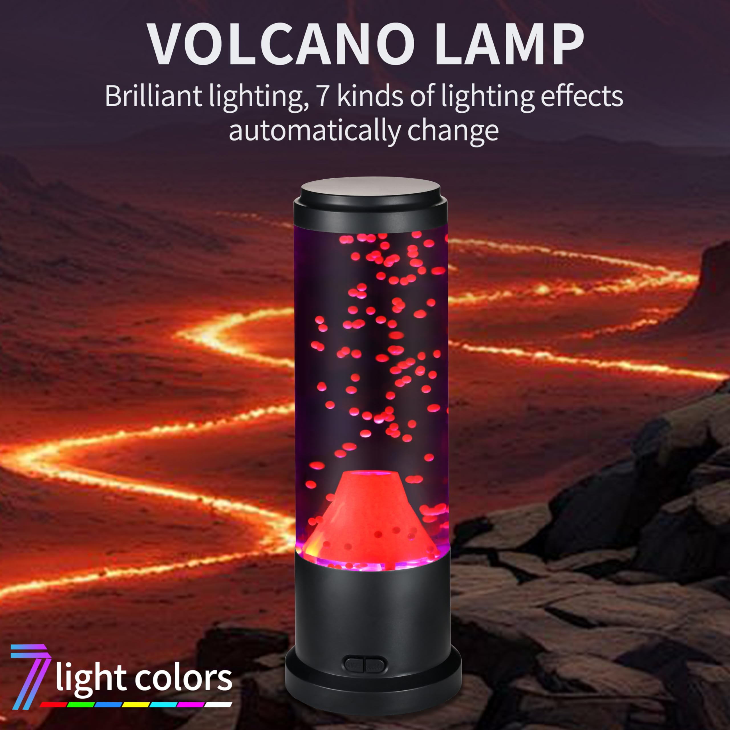 EDIER Volcano Lamp, 11