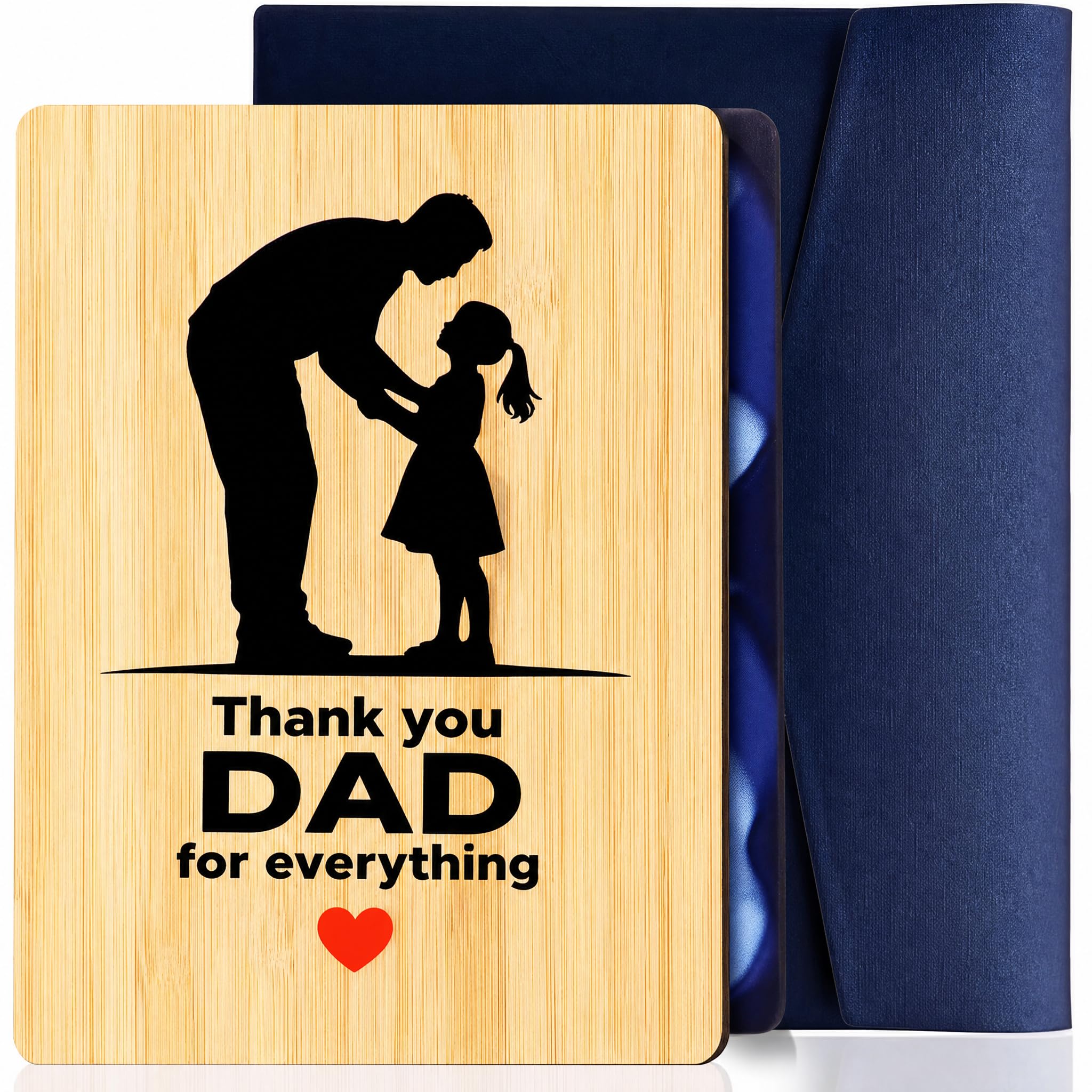 Fathers Day Card from Daughter Son, Gifts for Dad Birthday Christmas Gifts Daddy Birthday Card, Fathers Day Gifts from Daughter Gift Ideas for Daddy Happy Birthday Dad (A)