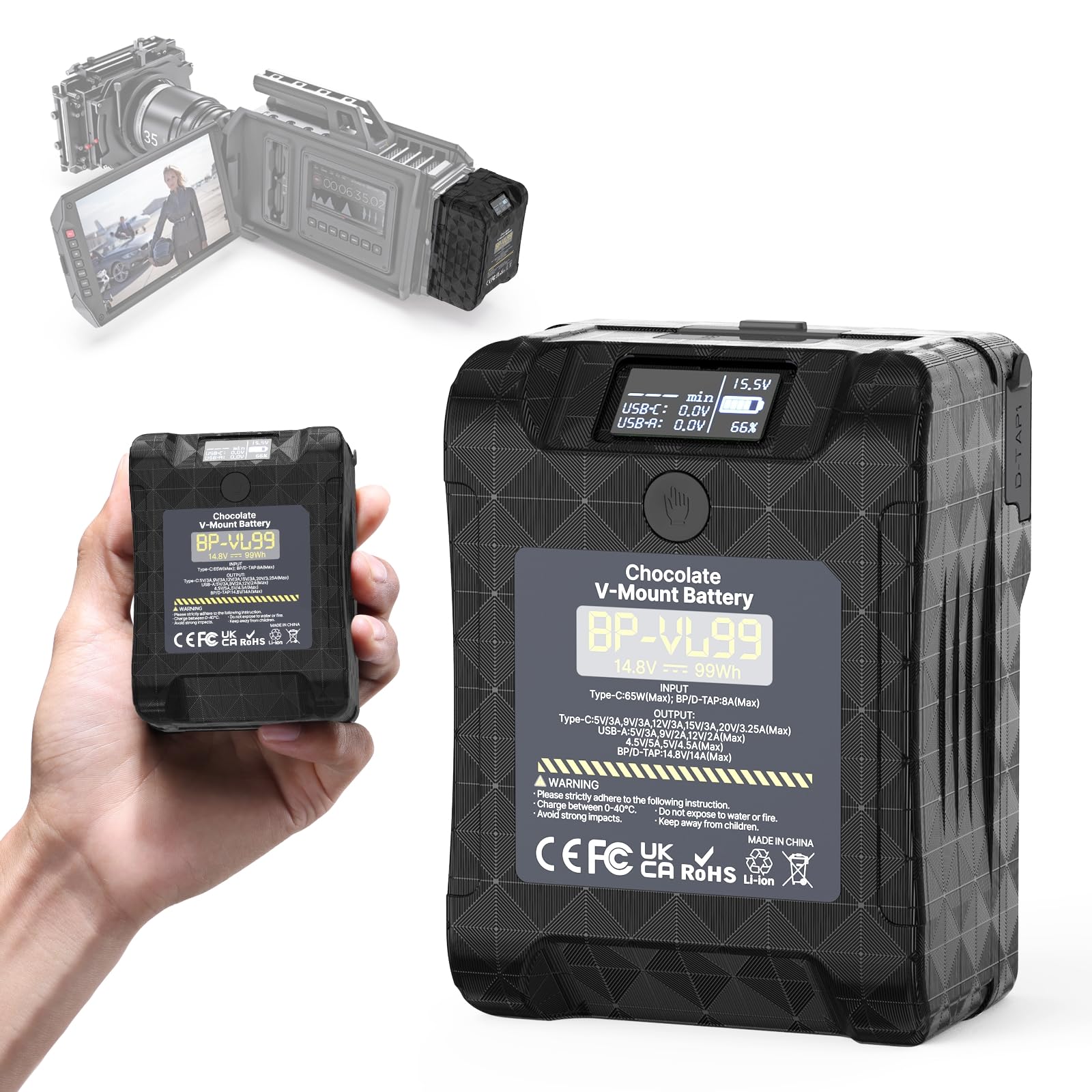 ZIFON BP380 Vマウントバッテリー 充電器付き② ZIFON BP380 Vマウントバッテリー 充電器付き②