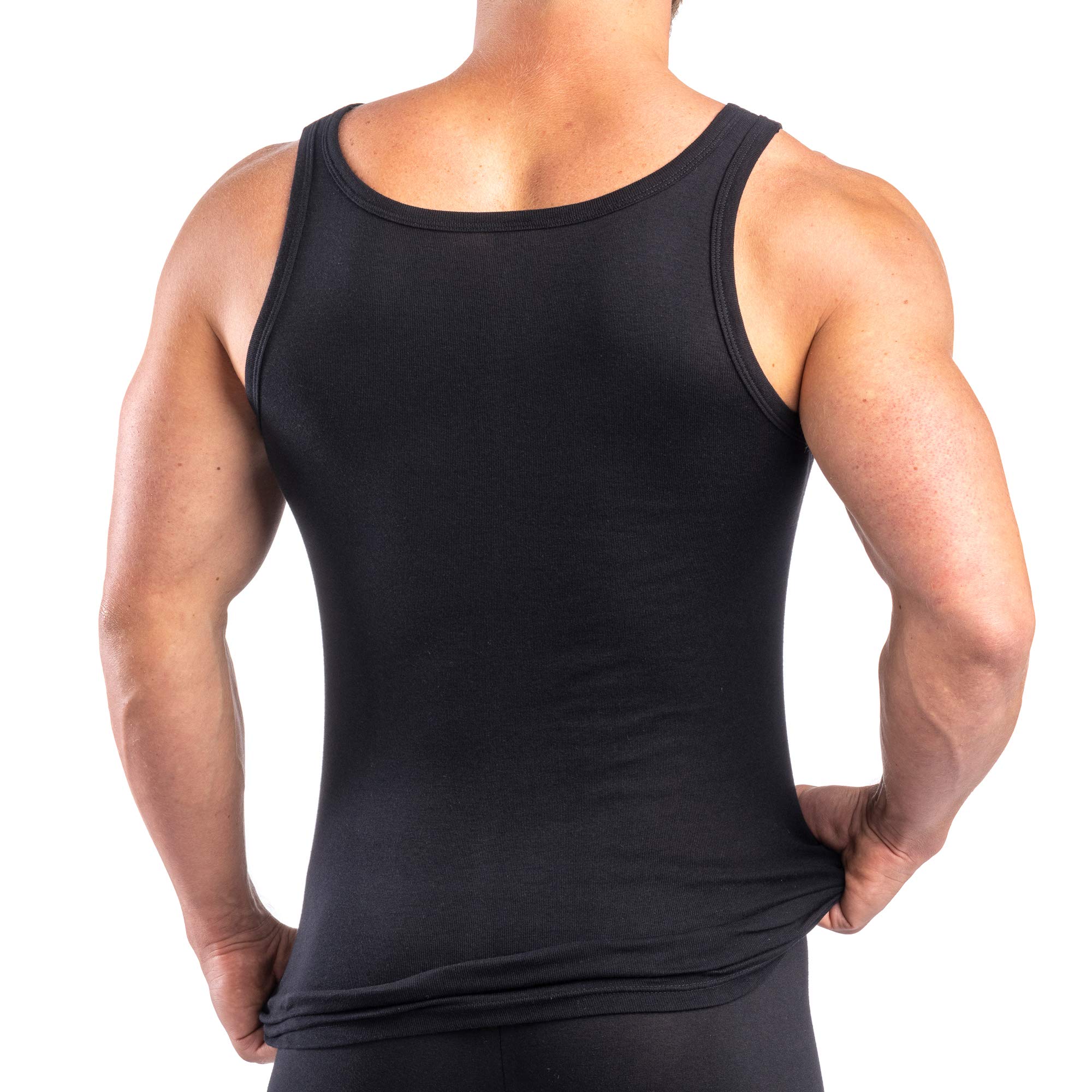 HERMKO 3000 Camiseta de Tirantes de Hombre (más Colores) de algodón orgánico