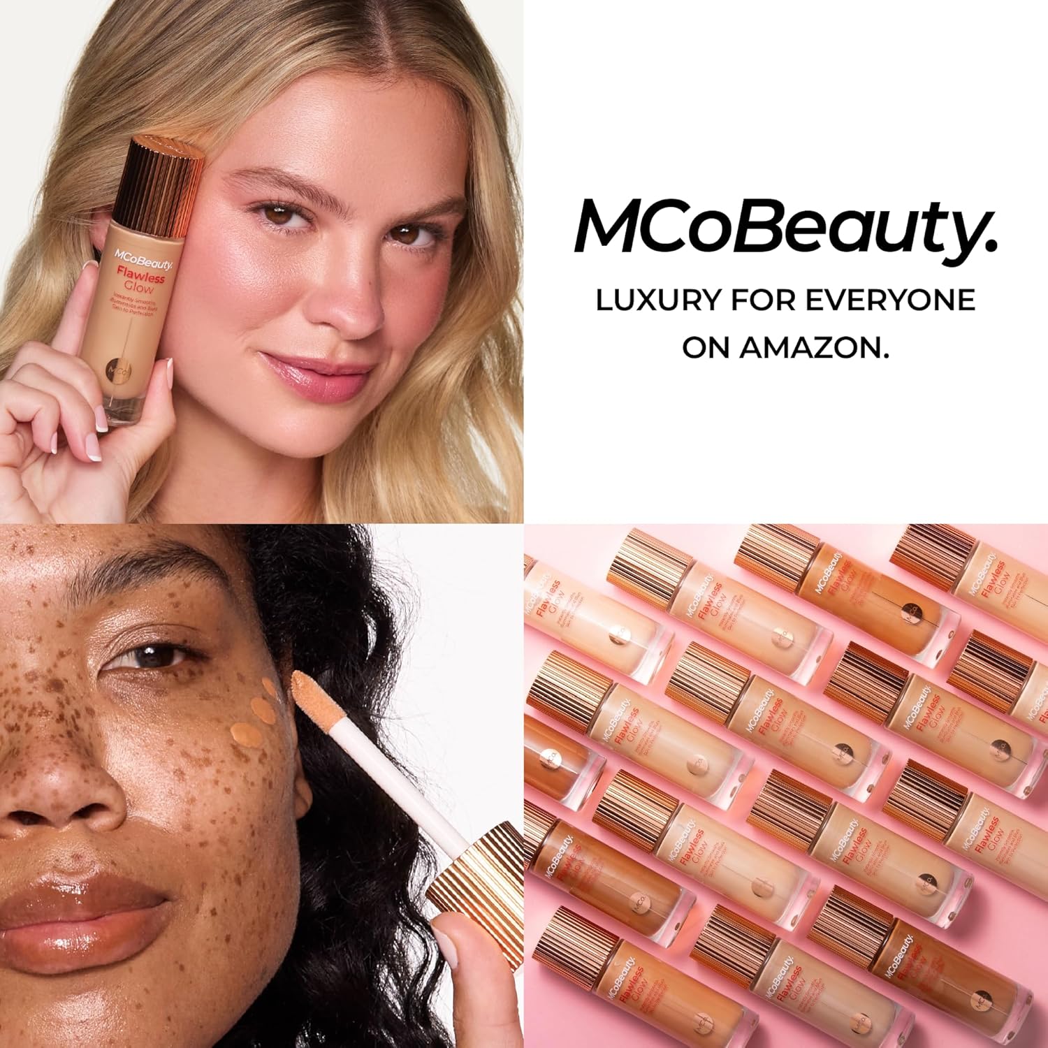 MCoBeauty Flawless Glow Luminous Skin Filter - 2.5 Fair - 4-in-1 Luminous Primer, Foundation Booster & Liquid Highlighter with Squalane - Radiant Glow Complexion Perfector Face Makeup - Image 8