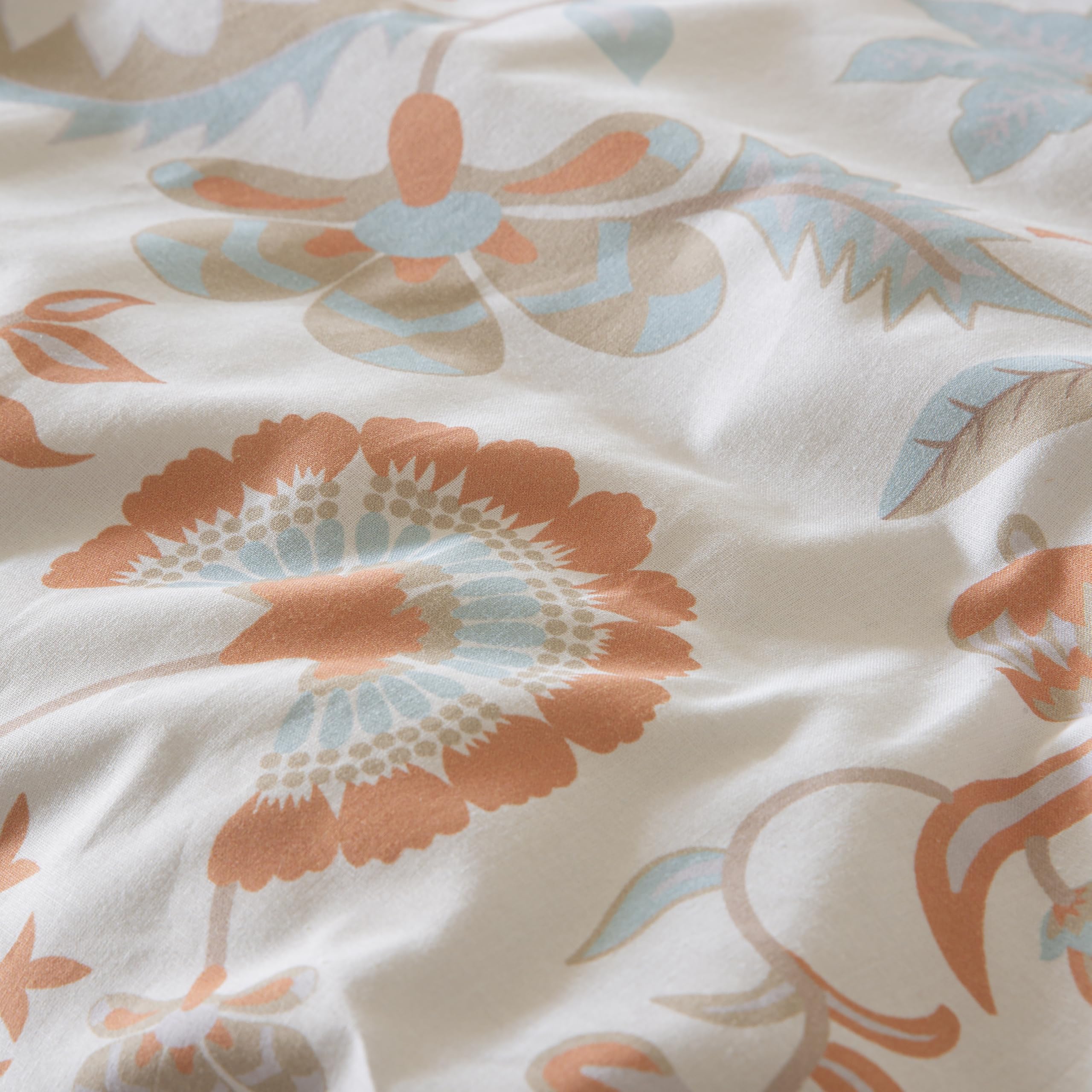 COTTON ARTean Funda nordica Cama 150 ALGODÓN 100% Deva Beige Botones | Incluye 3 piezas: F.Edredón 240x220 + 2 F.de Almohada Cierre Botones. Certificado OEKO-TEX