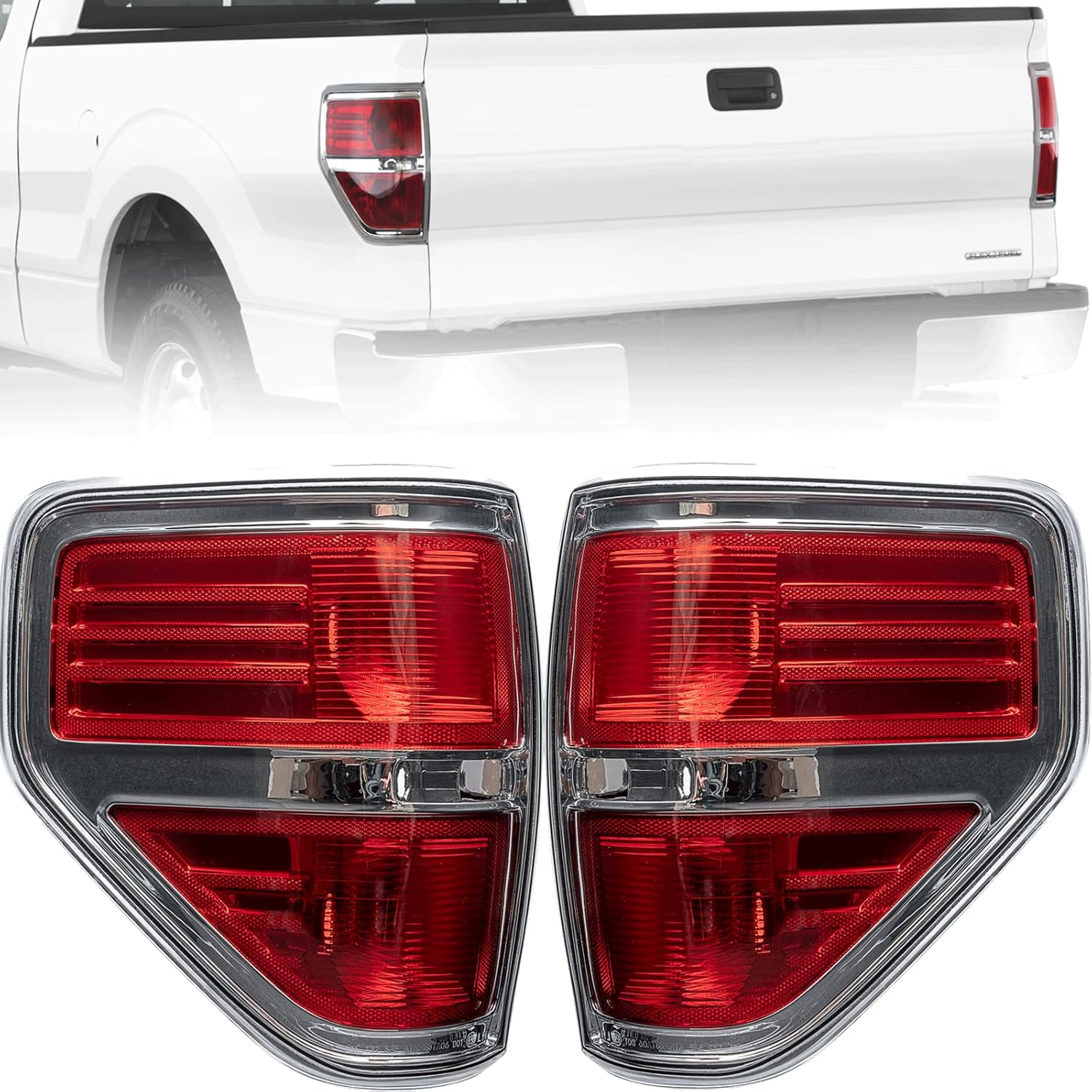 Passenger and Driver Side Rear Tail Light Assembly Compatible With 2009