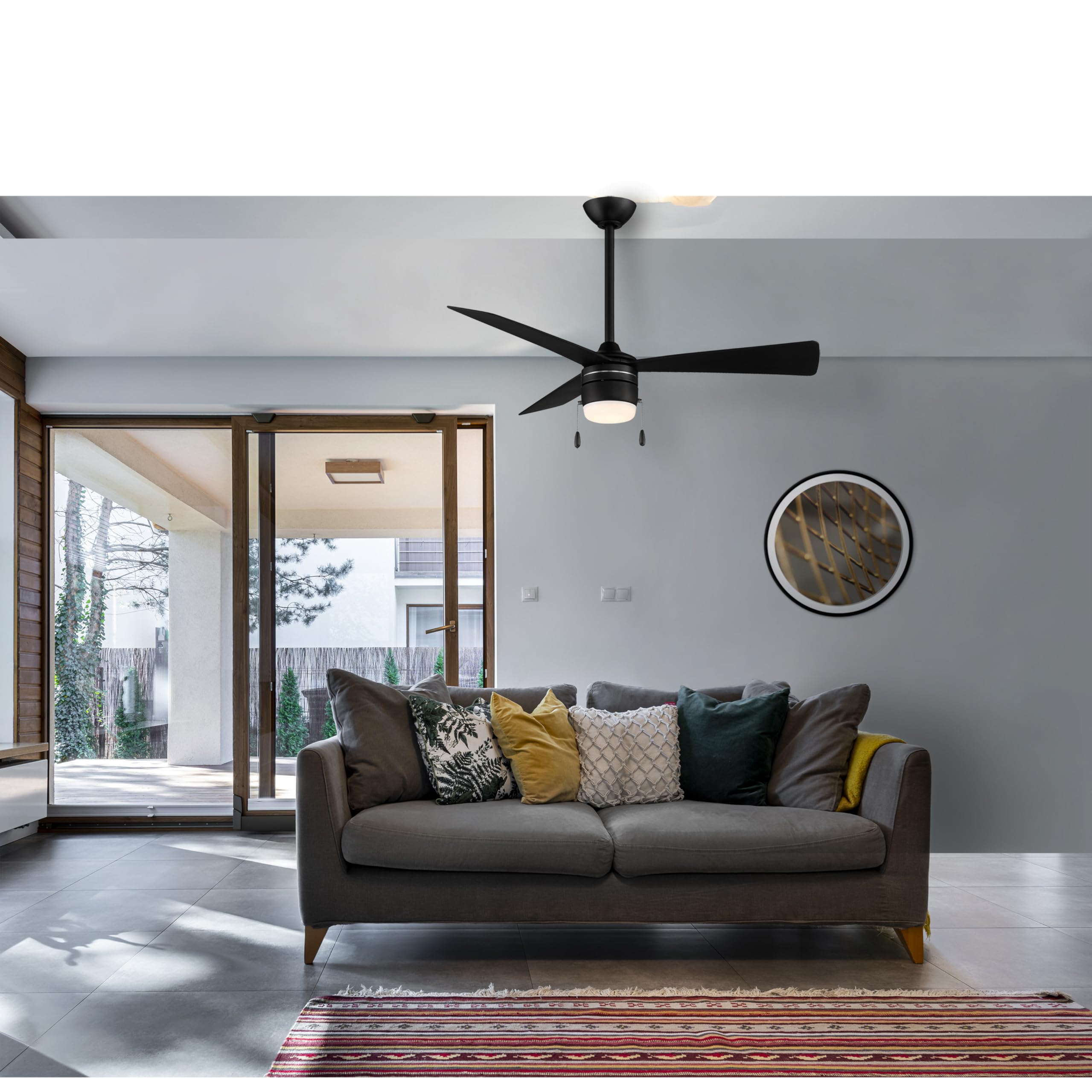 Minka-Aire F676L-CL Vital 44 Inch Pull Chain Ceiling Fan with