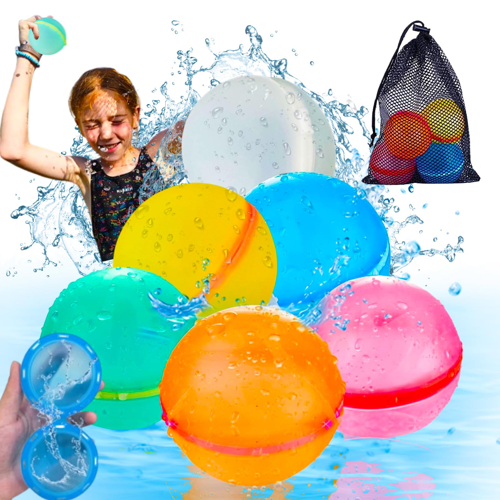 666 Globos De Agua Multicolor | Látex Natural Resistente | Juegos De Verano Para Niños Y Adultos | Ideal Para Fiestas En Piscina, Playa O Jardín