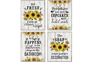 Sunflower Bathroom Decor