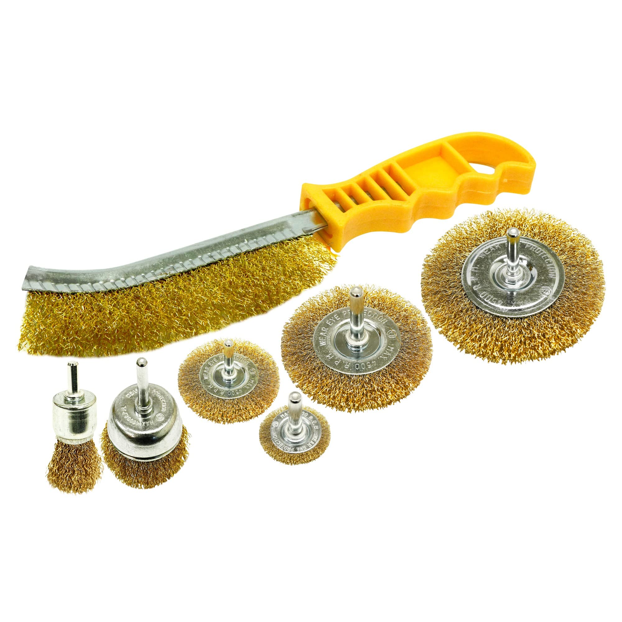 Rolson 7pc Wire Brush Set 24895