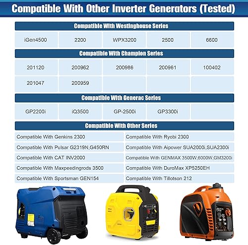 Miniatura 5 de Dreyoo Compatible con Wen 55201 - Varilla magnética de aceite para generadores inversores, compatible con WenPredator, generador de aluminio,