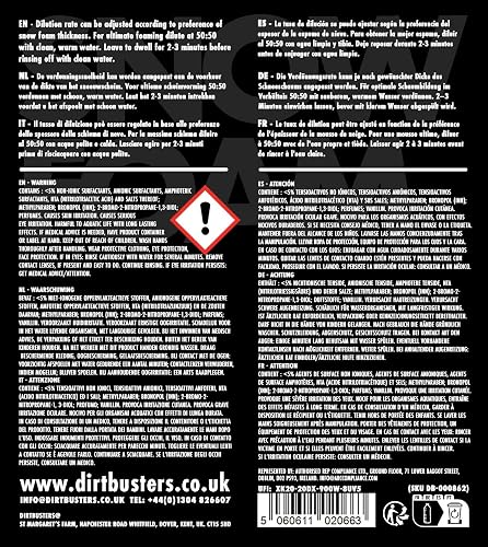 Dirtbusters – Shampooing moussant nettoyant au pH neutre parfum vanille pour nettoyage professionnel de voiture,snow foam 5 L - 2