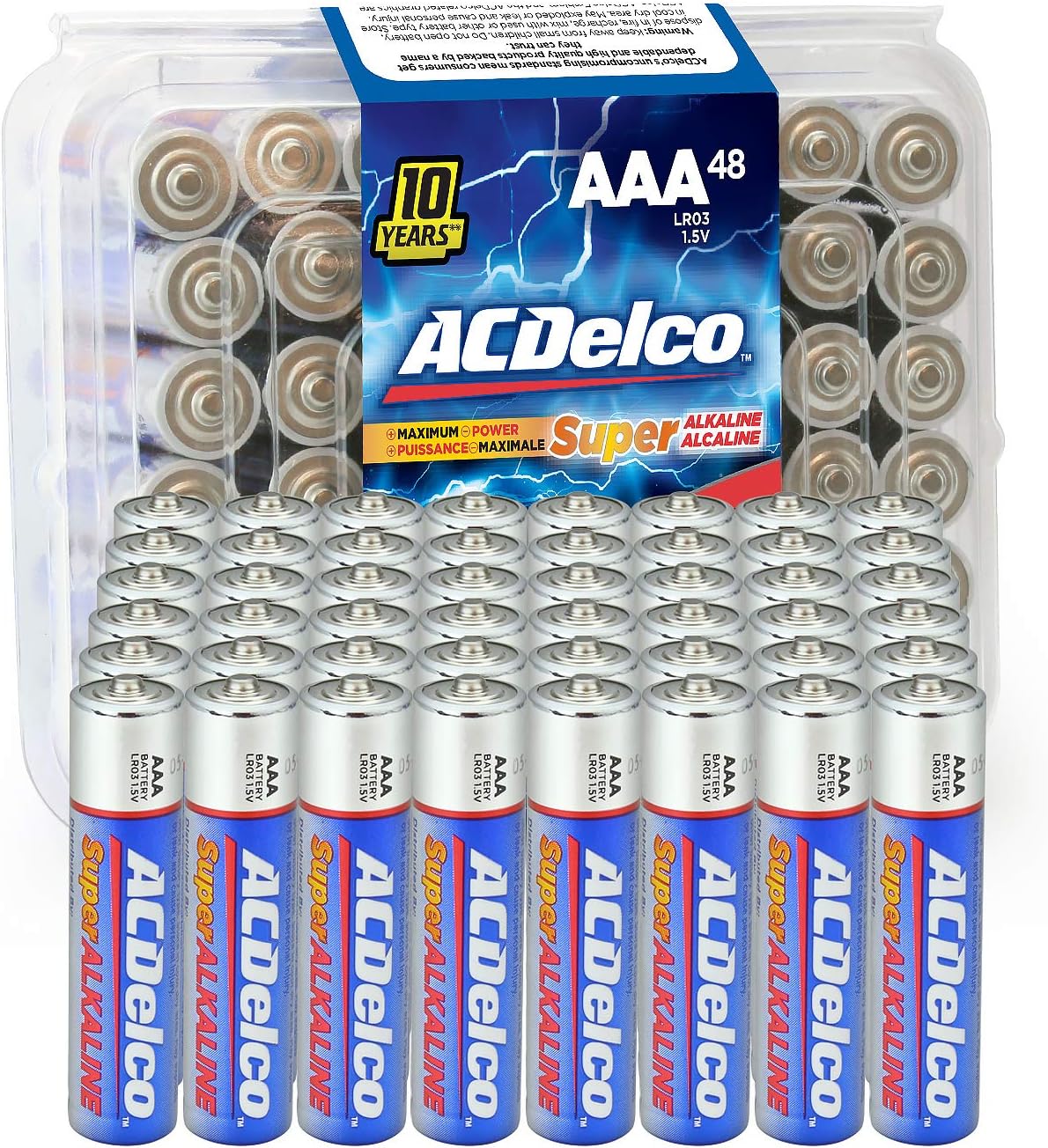 Powermax USA ACDelco 48Count AAA Batteries, Maximum Power