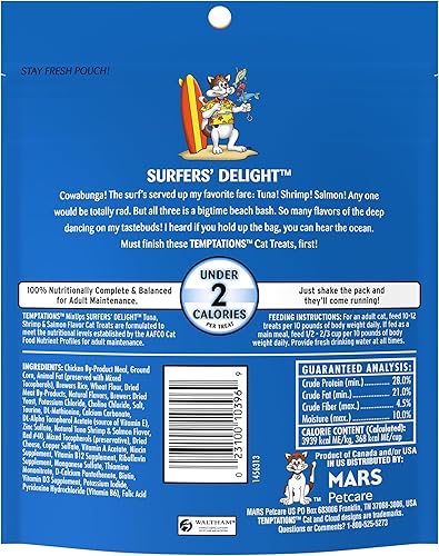 Miniatura 29 de Temptations MixUps Surfer's Delight - Golosinas crujientes y suaves para gatos, 30 onzas