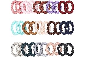30Pcs Silk Scrunchies for Kids: Satin Hair Scrunchies for Sensitive Scalps