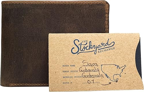 Miniatura 7 de Hide & Drink, Billetera plegable hecha a mano de cuero de grano completo, delgada, compacta, delgada para bolsillo o bolsa, almacena dinero,