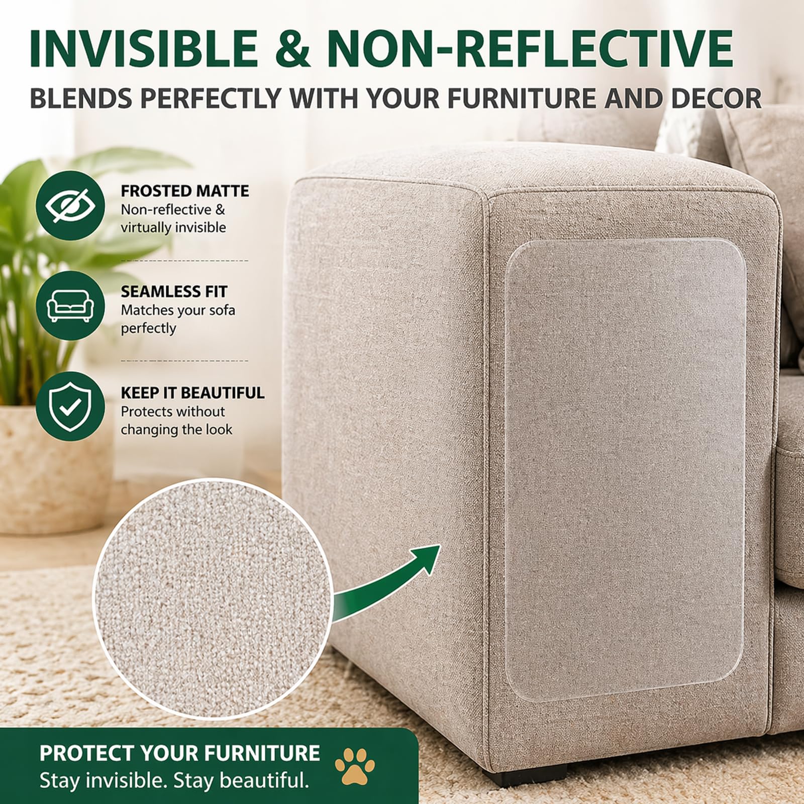 Protector de muebles contra arañazos de gatos, protector de esquina de sofá para gatos, disuasorio de arañazos de gatos para cinta de muebles, protectores de muebles contra arañazos de gatos,
