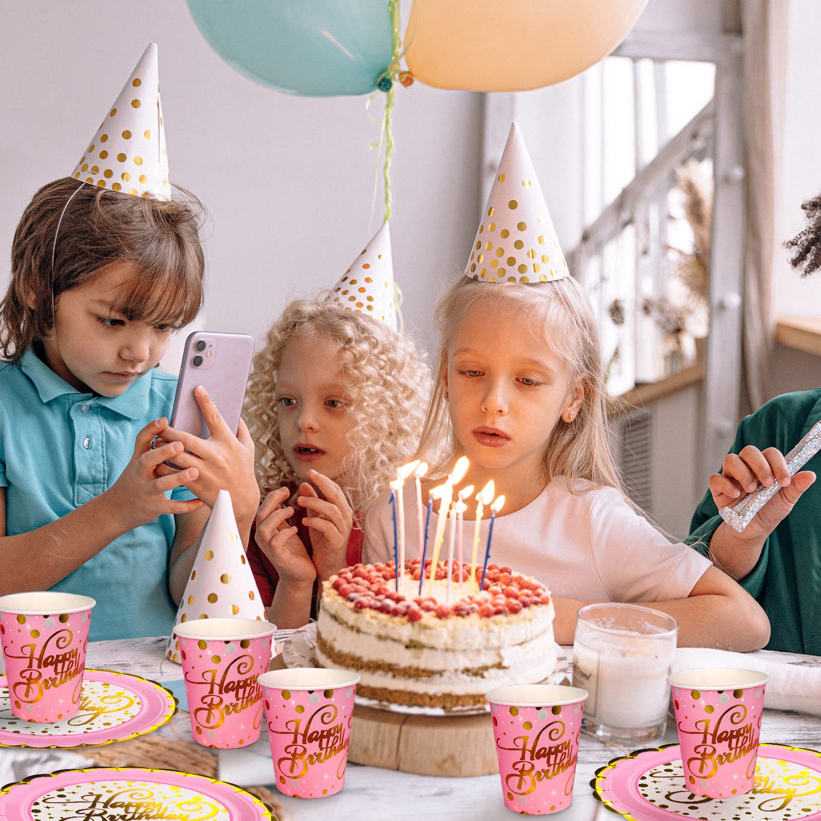 Set Stoviglie Di Carta A Tema Margherita - Per Feste, Compleanni E Tea Party, 16 Pezzi - Foto 2